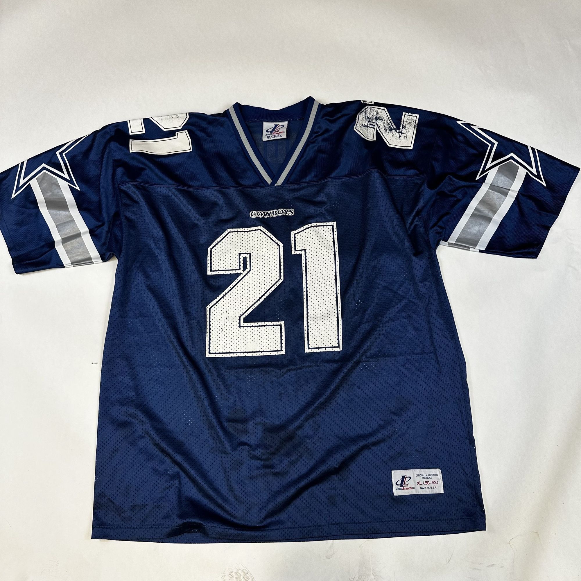 Logo Athletic Dallas Cowboys Deion Sanders #21 Logo Athletic Jersey XL Blu Size US XL / EU 56 / 4 - 1 Thumbnail