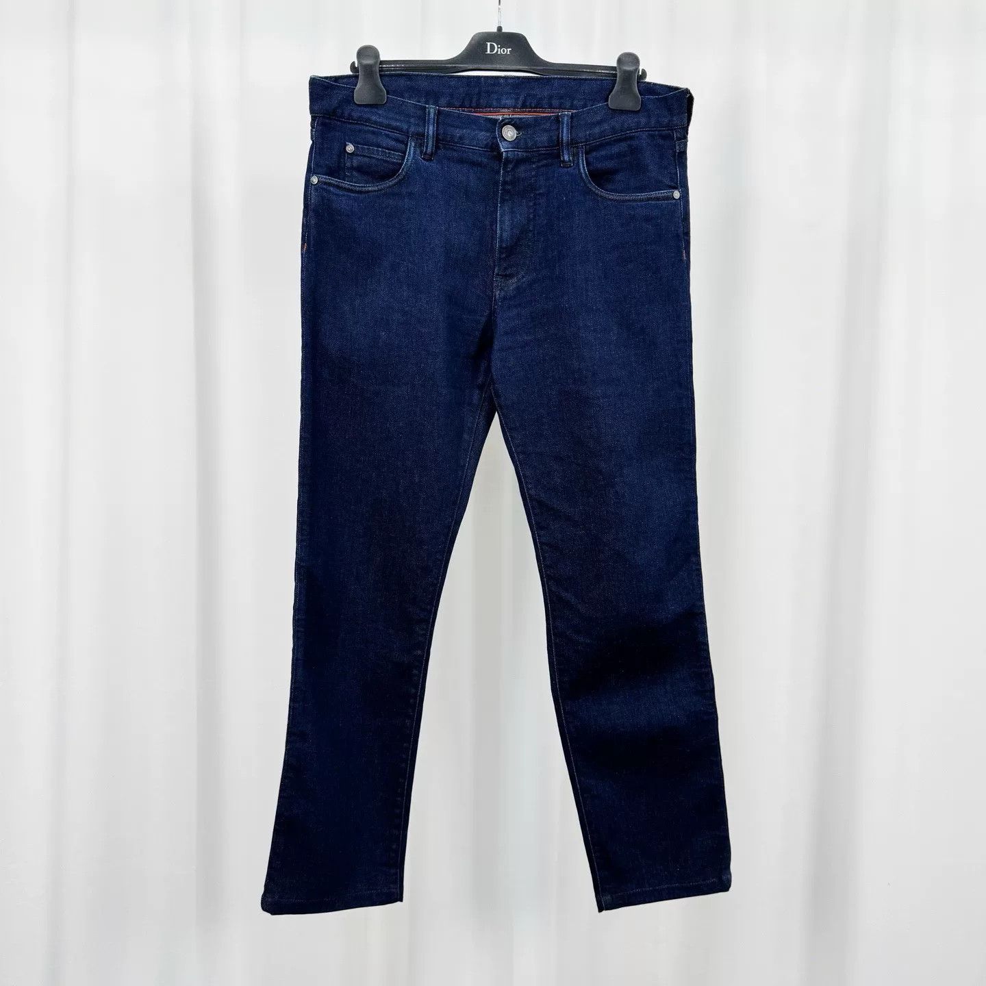 Loro Piana Loro Piana Dark Blue Washed Jeans Size US 34 / EU 50 - 1 Thumbnail