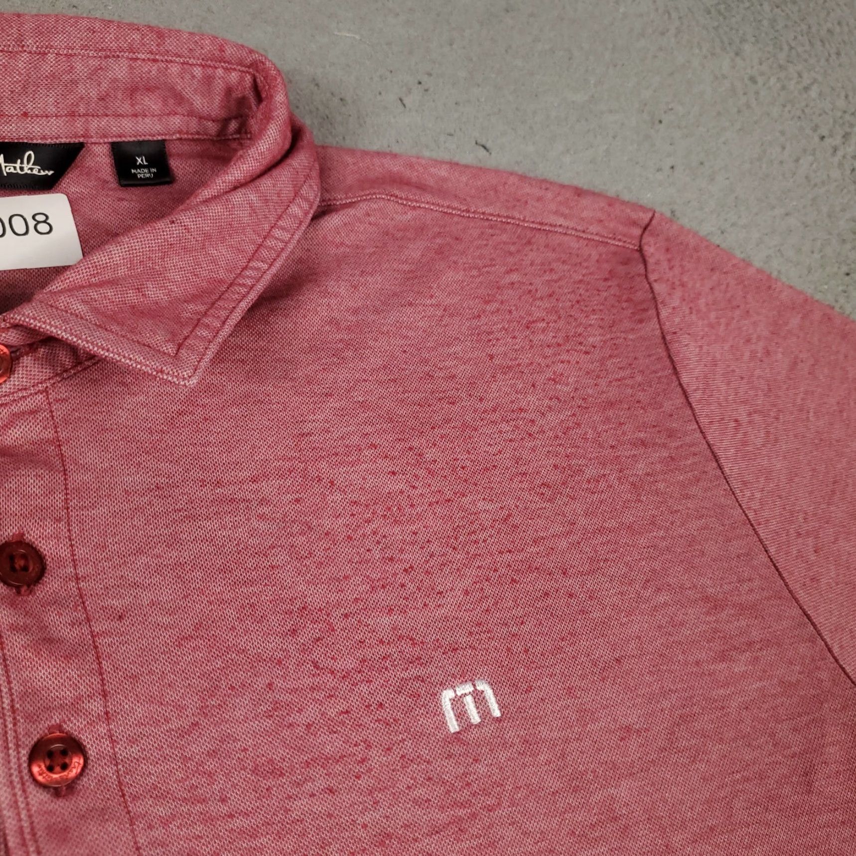 TravisMathew Travis Mathew Polo Shirt Mens XL Size Red Colorway Polo Shirt Travis Mathew Red XL Men Casual Golf Polo Shirt Short Sleeve Button Collar Size US XL / EU 56 / 4 - 4 Thumbnail