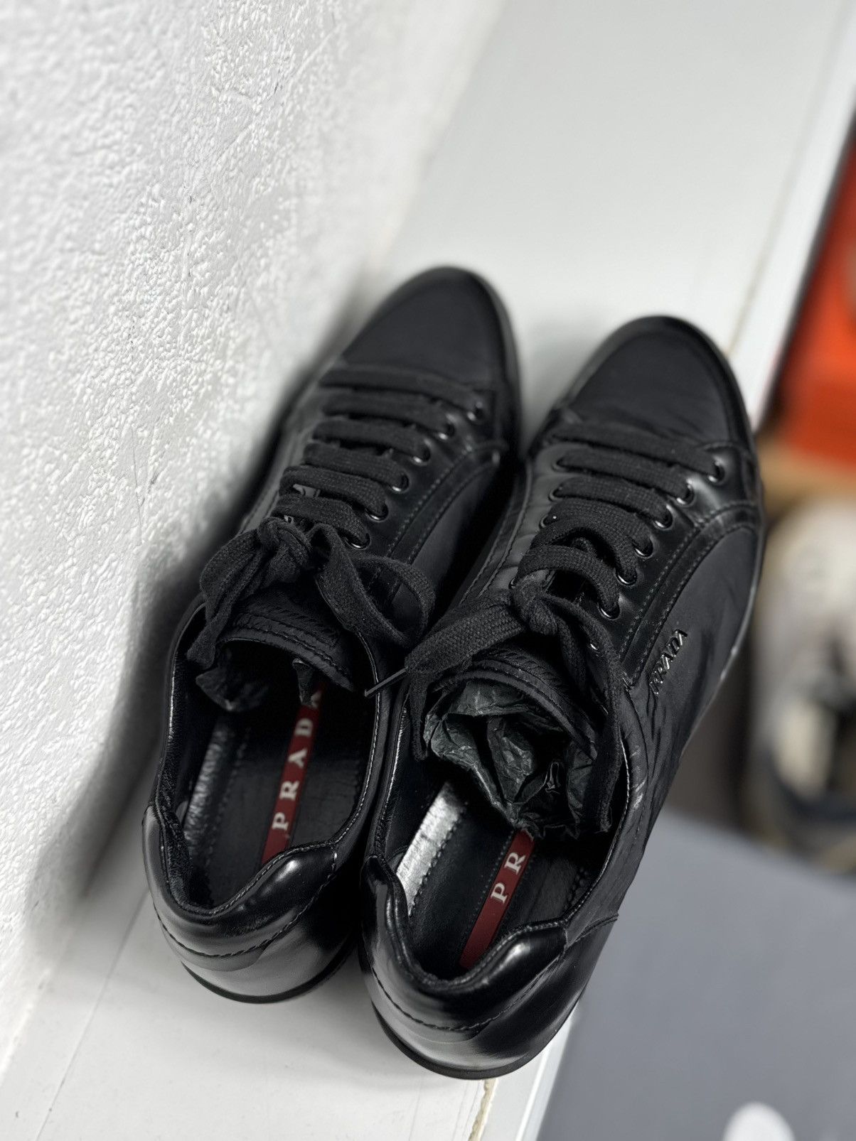 Prada Prada Women’s Black Sneakers Size 38 Loafers Size US 8 / IT 38 - 13 Thumbnail
