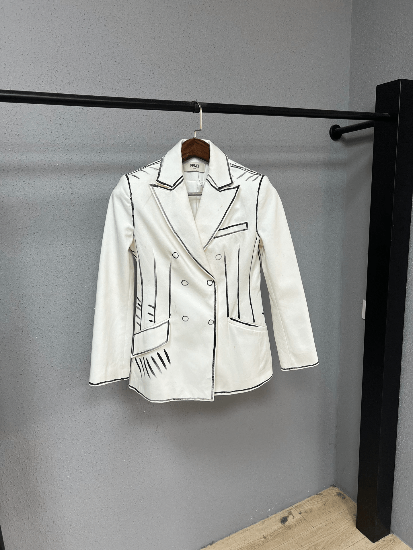 Fendi Fendi Sketch Blazer Size S / US 4 / IT 40 - 1 Thumbnail