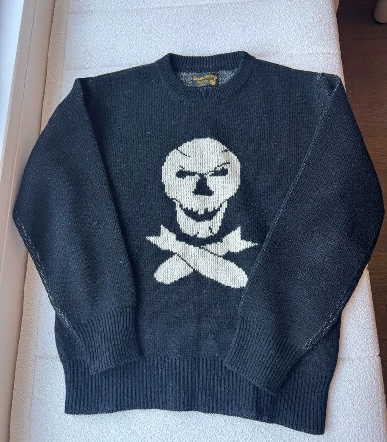 The Real McCoy's Military Inspired Wool Skull Sweater-dmc Size US M / EU 48-50 / 2 - 1 Thumbnail