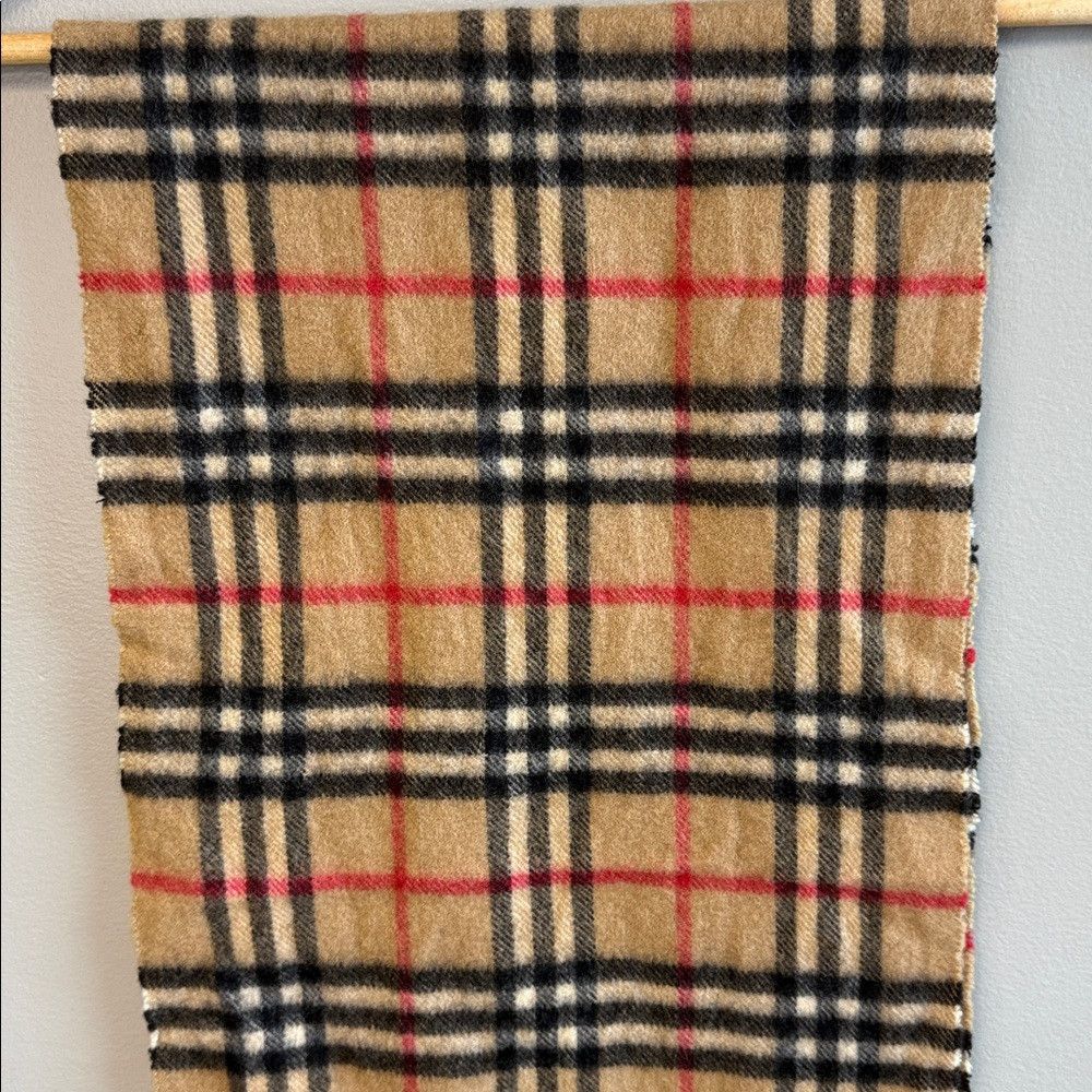 Burberry Burberry Vintage 100% Cashmere Nova Check Scarf Size ONE SIZE - 5 Thumbnail