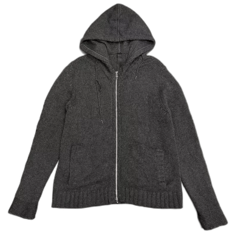 Chrome Hearts Chrome Hearts Hooded Knit Zip Jacket M Size US M / EU 48-50 / 2 - 1 Thumbnail