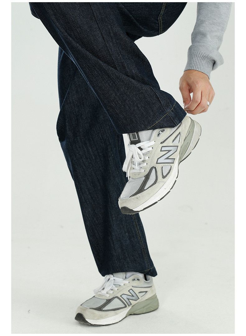Japanese Brand × Jean Black detailed all-match loose drape straight jeans Size US 32 / EU 48 - 6 Thumbnail
