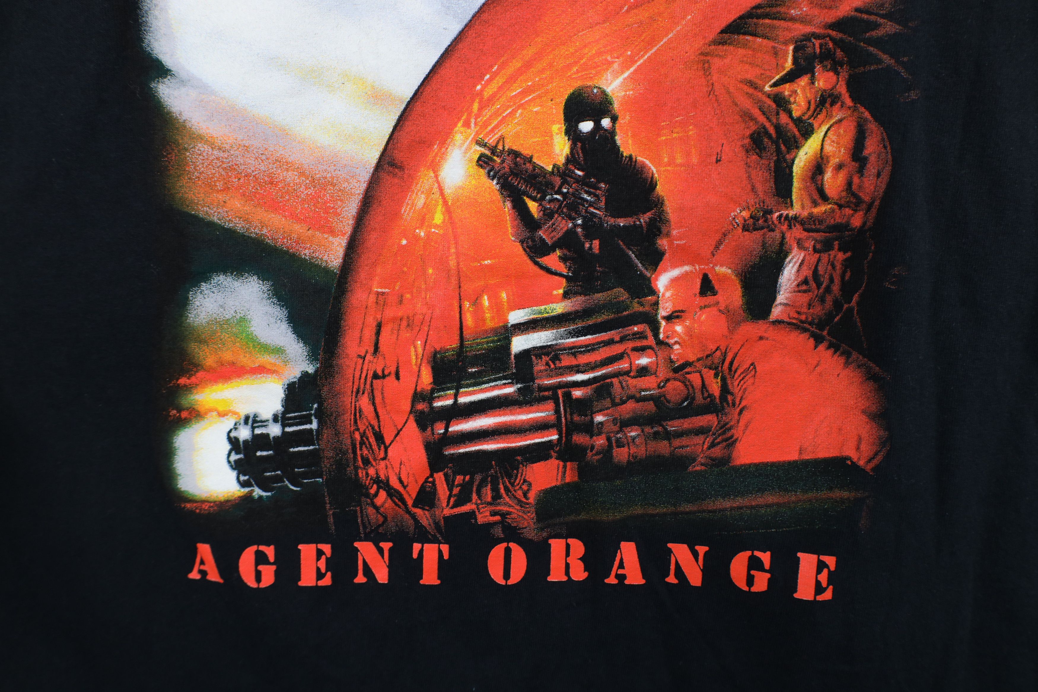 Vintage Retro Y2K Spell Agent Orange Sodom Band Short Sleeve T-Shirt Size US XL / EU 56 / 4 - 6 Thumbnail