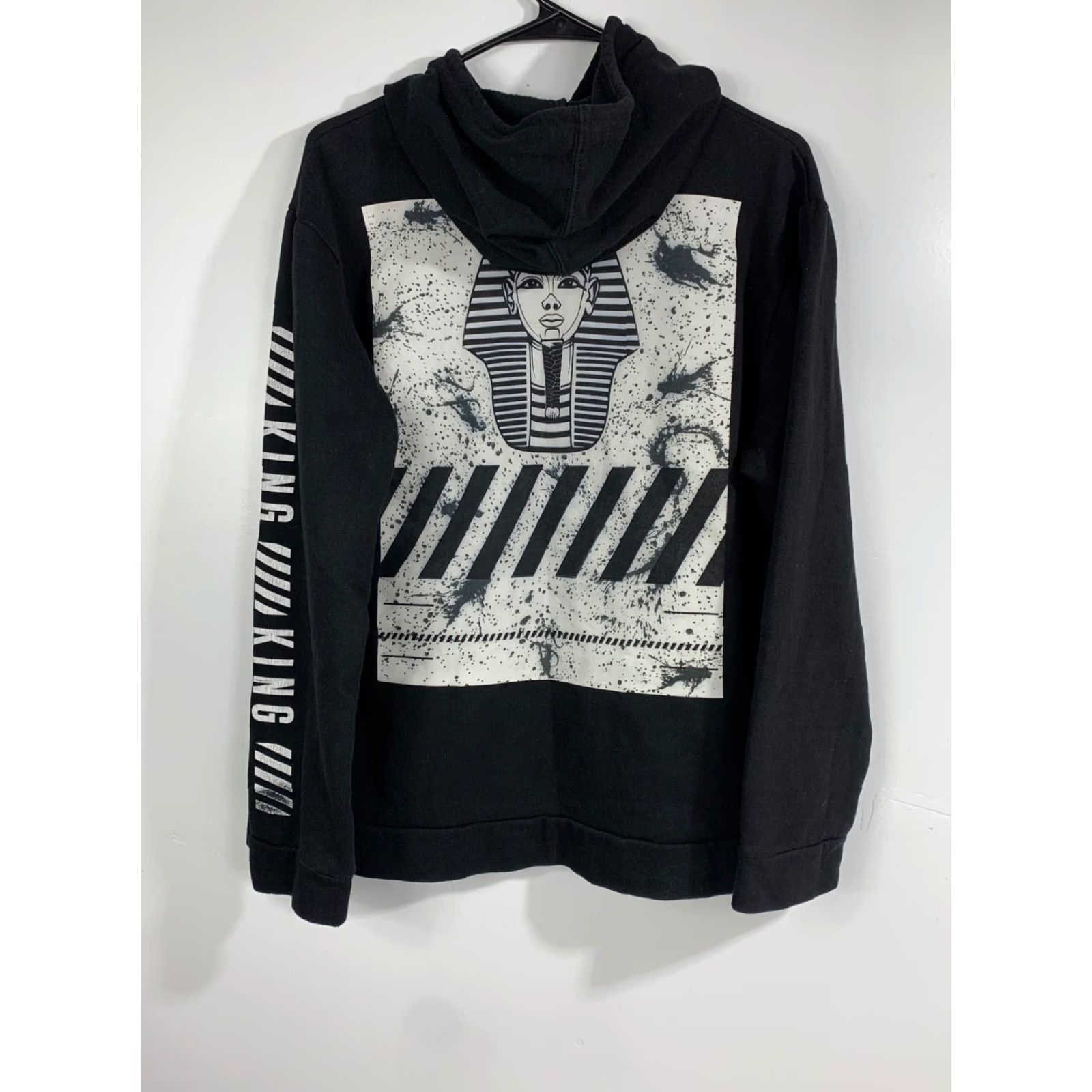 Vintage Pharaoh Fresh Laundry Black Hoodie Pullover Sweatshirt Size M Men Hooded Regular Logo Vintage No 678 Size US M / EU 48-50 / 2 - 2 Thumbnail