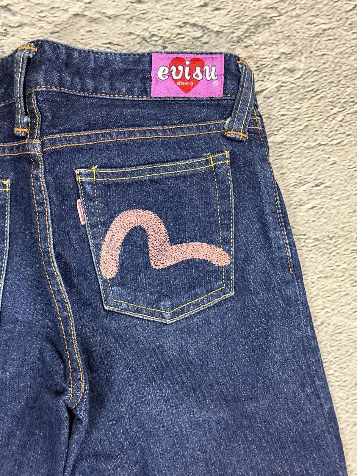 Evisu Evisu Donna jeans bootcut heart pink seagull embroidery Size 25" / US 0 / IT 36 - 4 Thumbnail