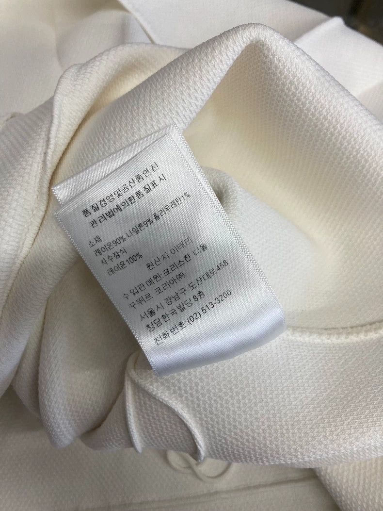 Dior Dior Sleeveless little bee white zipper lapel pleated dres Size XS / US 0-2 / IT 36-38 - 7 Thumbnail