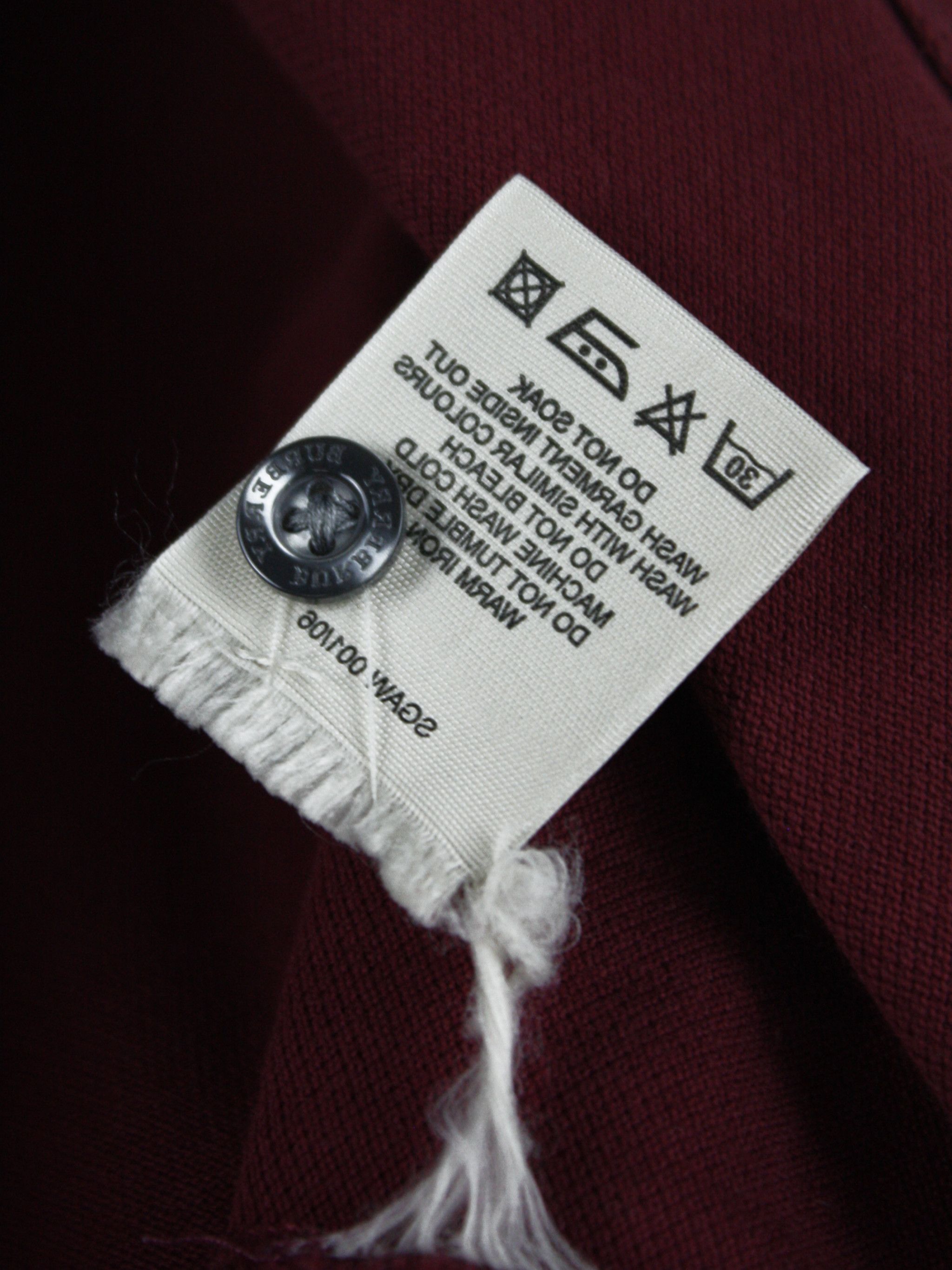 Burberry Burberry Polo Shirt Burgundy Nova Check Placket Vintage Size US M / EU 48-50 / 2 - 6 Thumbnail