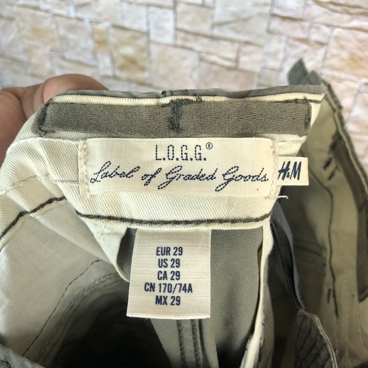 Japanese Brand H&M Green Cargo Multipocket Pants #A601 Size US 29 - 21 Thumbnail