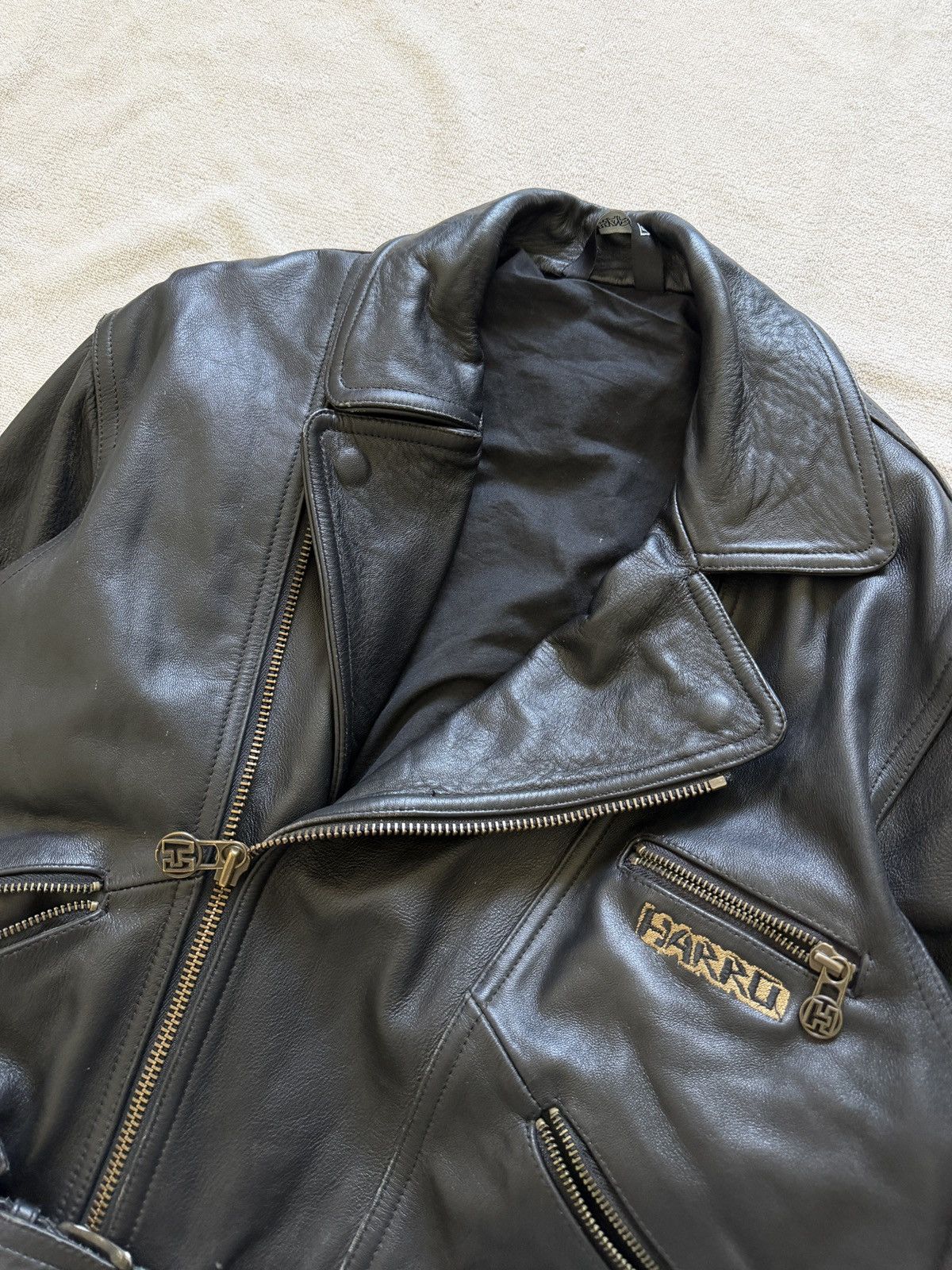 Avirex Vintage biker leather jacket cropped balenciaga style 2000s Size US M / EU 48-50 / 2 - 4 Thumbnail