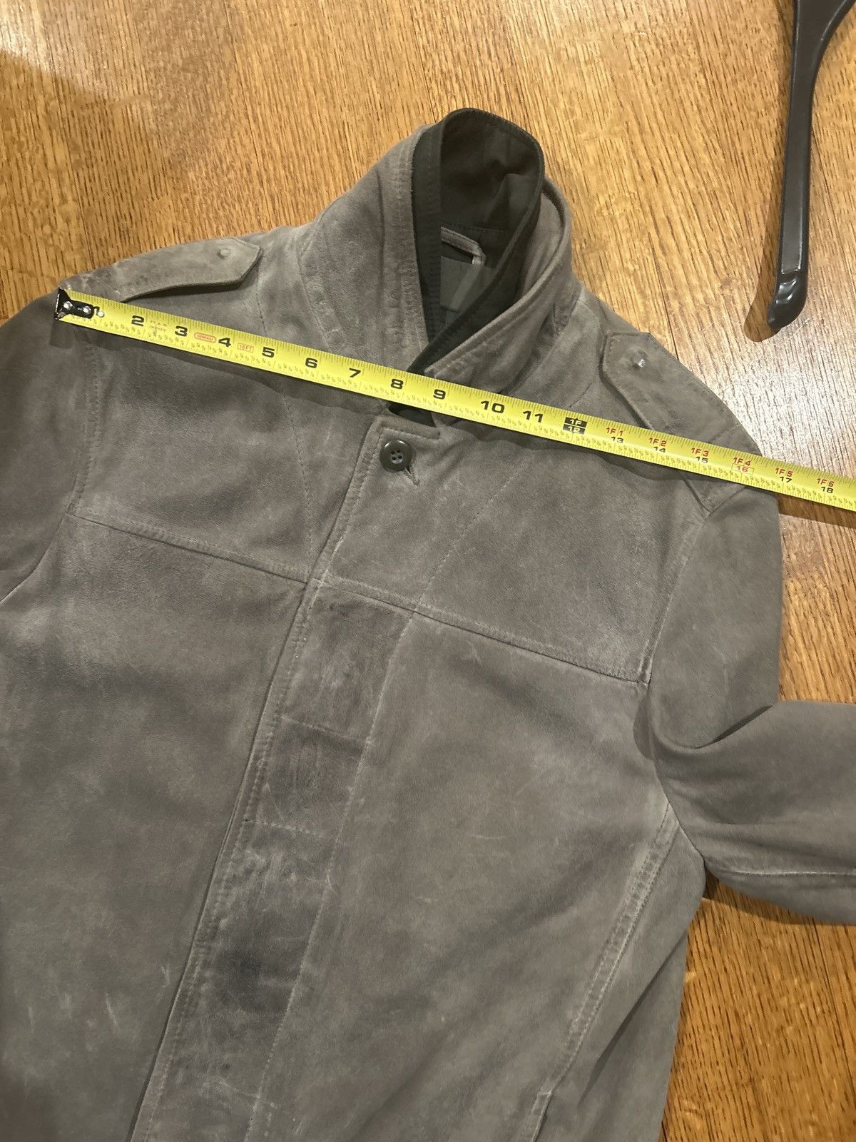 Allsaints Allsaints Suede Shirt Jacket Gray Medium Military Size US M / EU 48-50 / 2 - 9 Thumbnail
