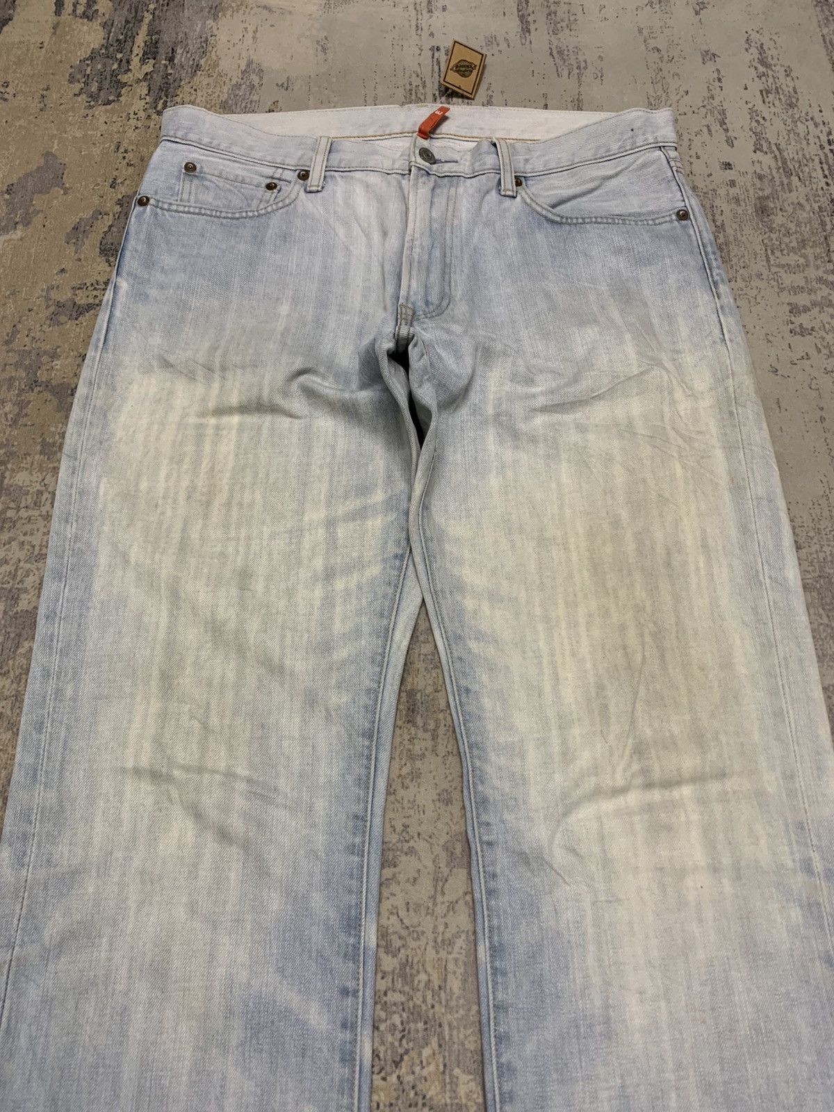 Undercover × Uniqlo Uniqlo Jeans UJ Regular Fit Straight Ash Blue Jeans W36x37 Size US 36 / EU 52 - 2 Thumbnail