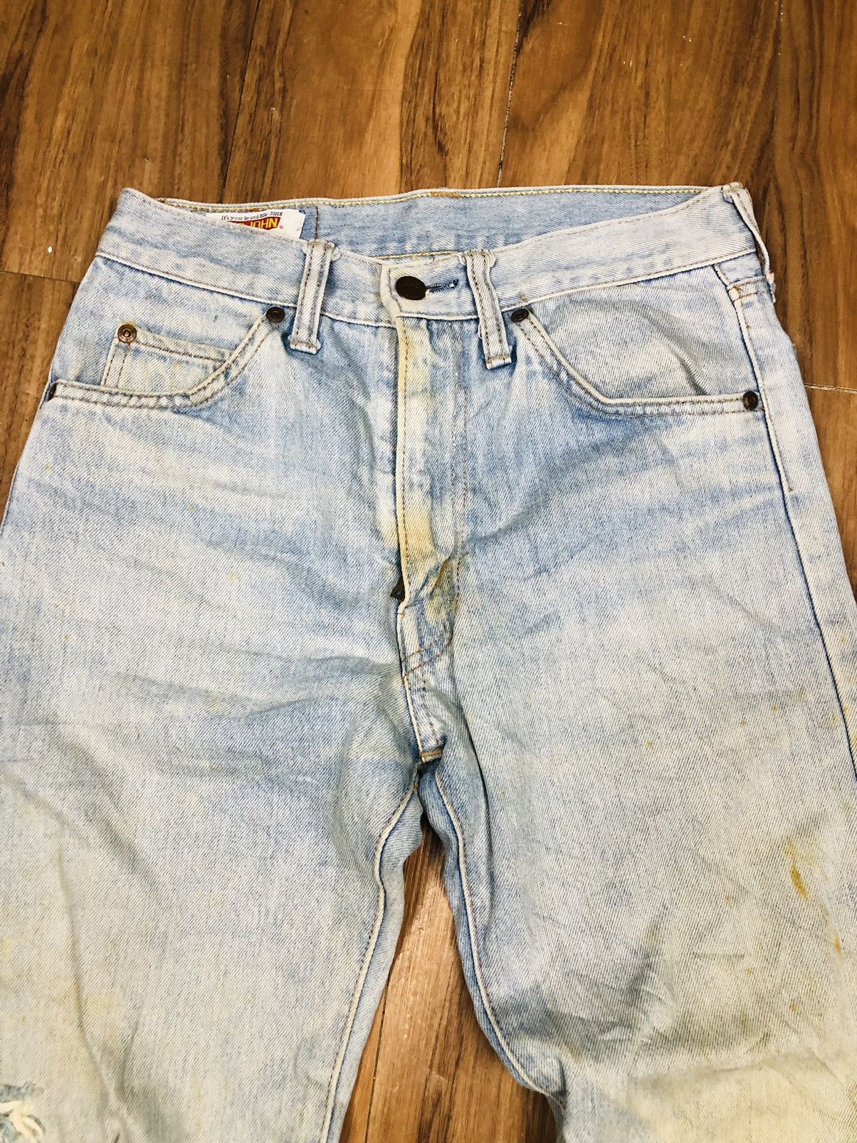 Big John Big-John Distress Jeans (21) Size US 27 - 3 Thumbnail