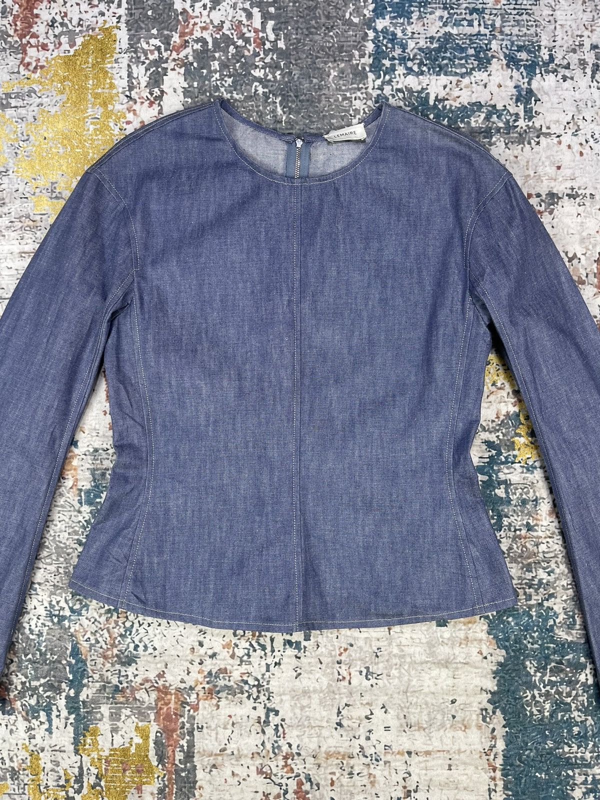 Lemaire Plastron Chambray Denim Jackets