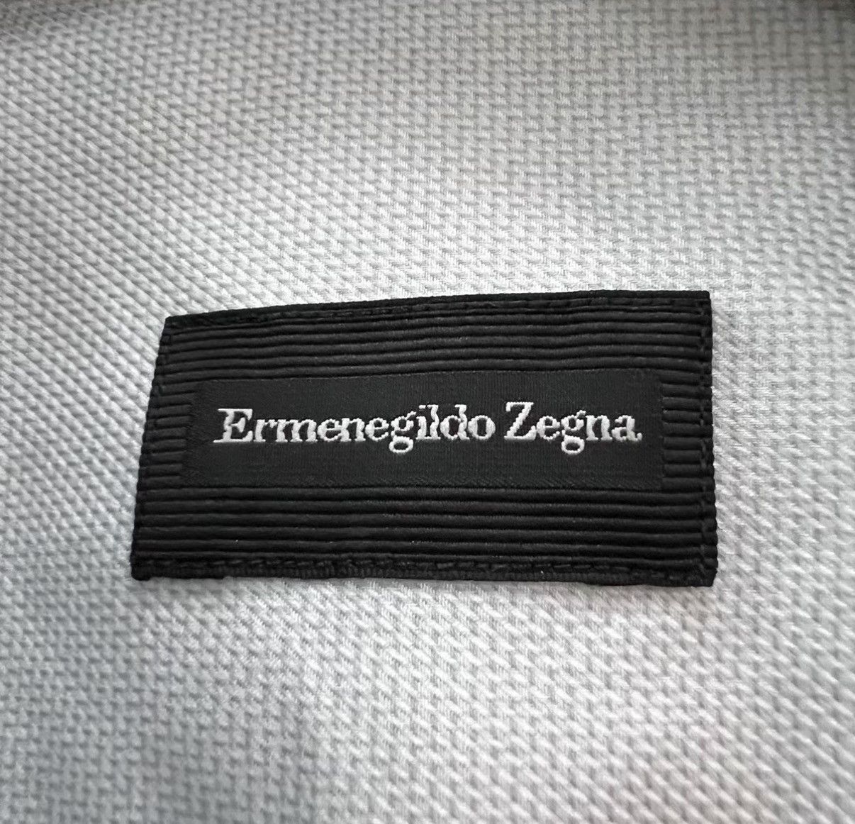 Ermenegildo Zegna Zegna Solid Color Collared Long Sleeve Shirt J41 Size US XXL / EU 58 / 5 - 4 Thumbnail
