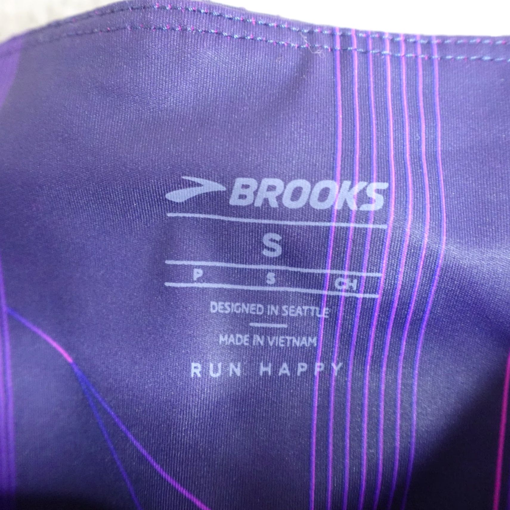 Brooks Brooks Womens Tights Small Blue Method 7/8 Matrix High Waisted NEW Size 28" / US 6 / IT 42 - 6 Thumbnail
