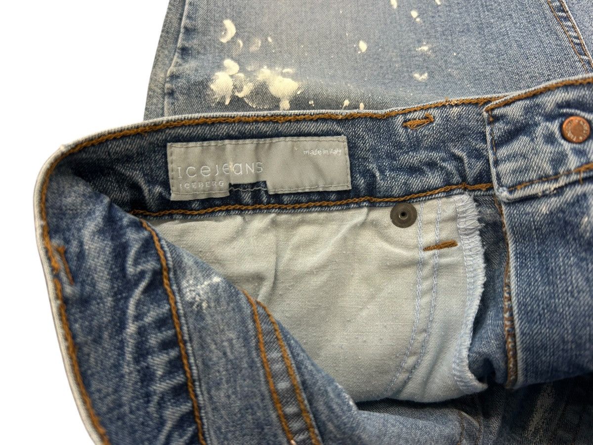 Iceberg VINTAGE Iceberg Icejeans "Painter" Splatter Flare Jeans Size 27" / US 4 / IT 40 - 7 Thumbnail