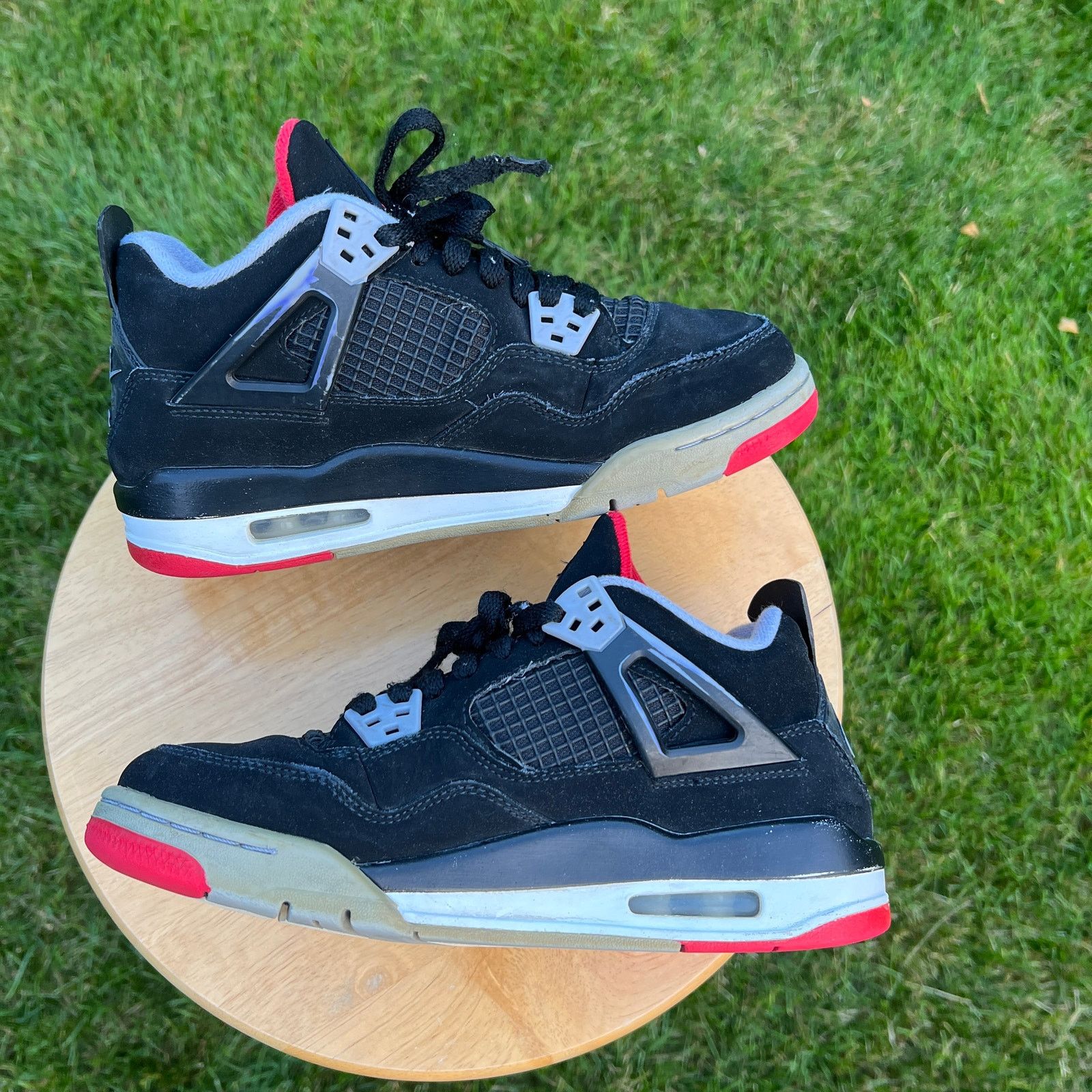 Jordan Brand × Nike Air Jordan 4 Retro OG GS Bred 2019 Men's Shoes - Size 5.5 Size US 6 / EU 39 - 2 Thumbnail