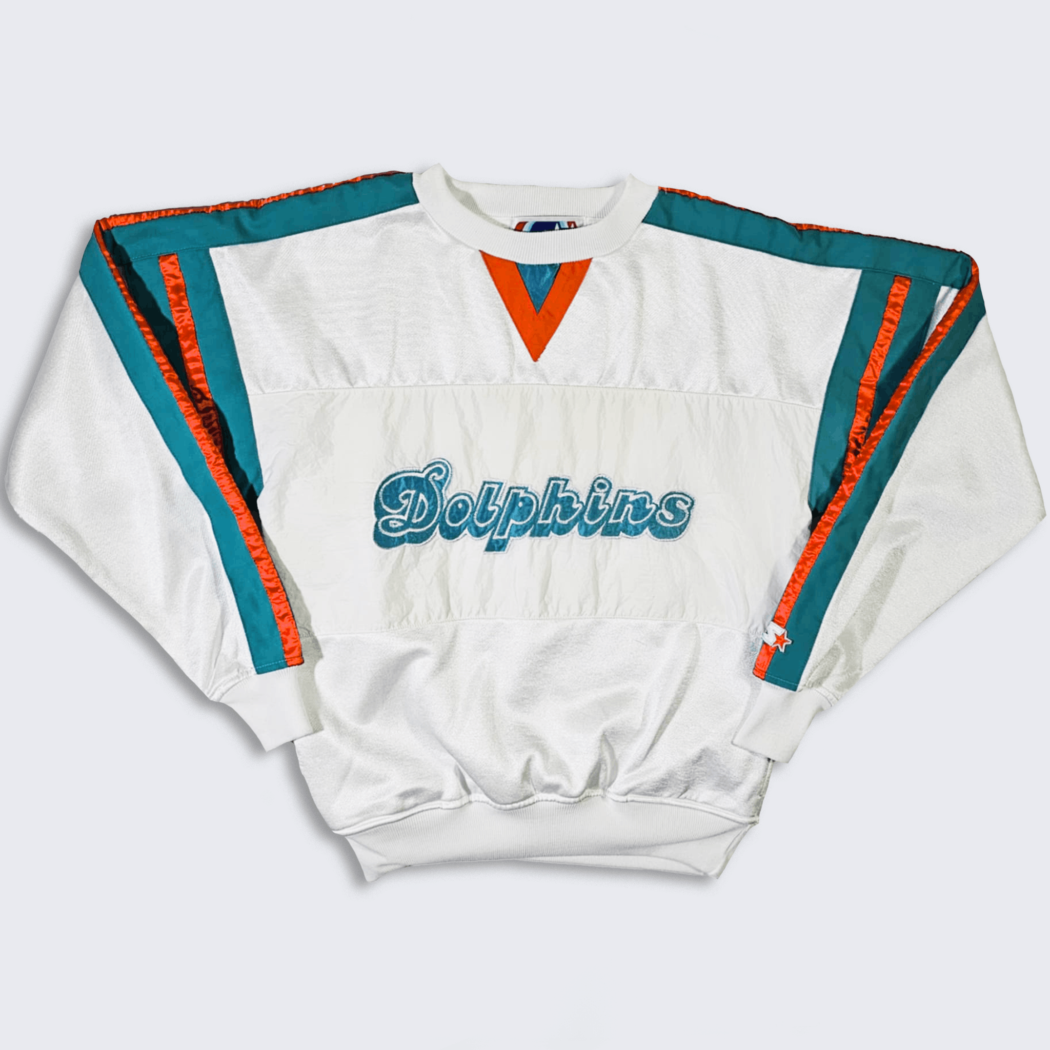 NFL × Starter × Vintage Miami Dolphins Vintage 80s Starter Sweatshirt Size US S / EU 44-46 / 1 - 1 Thumbnail