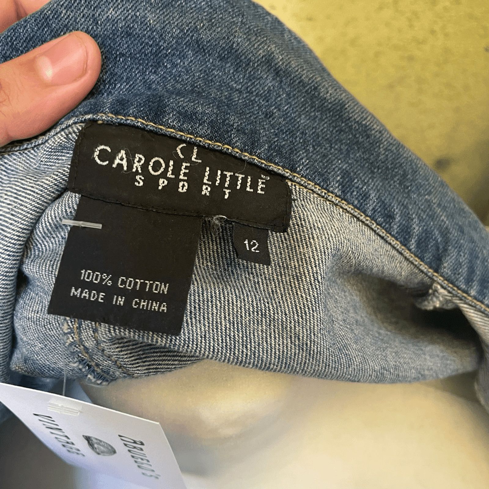 Vintage VTG Patchwork Jacket | Carole Little Denim | 90s Artsy Layer Size XL / US 12-14 / IT 48-50 - 5 Thumbnail