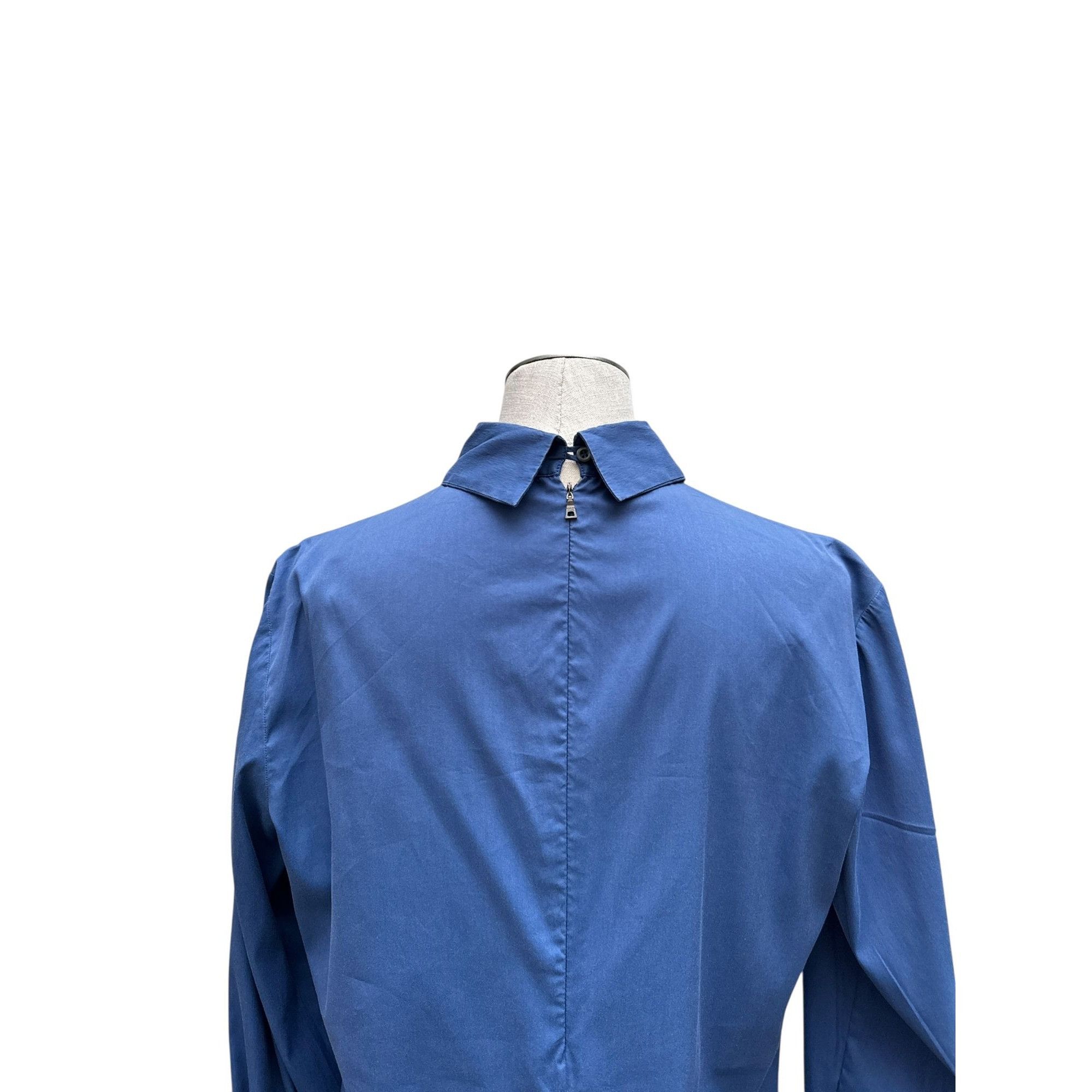 Prada Blue Open-Back Shirt Size M / US 6-8 / IT 42-44 - 3 Thumbnail