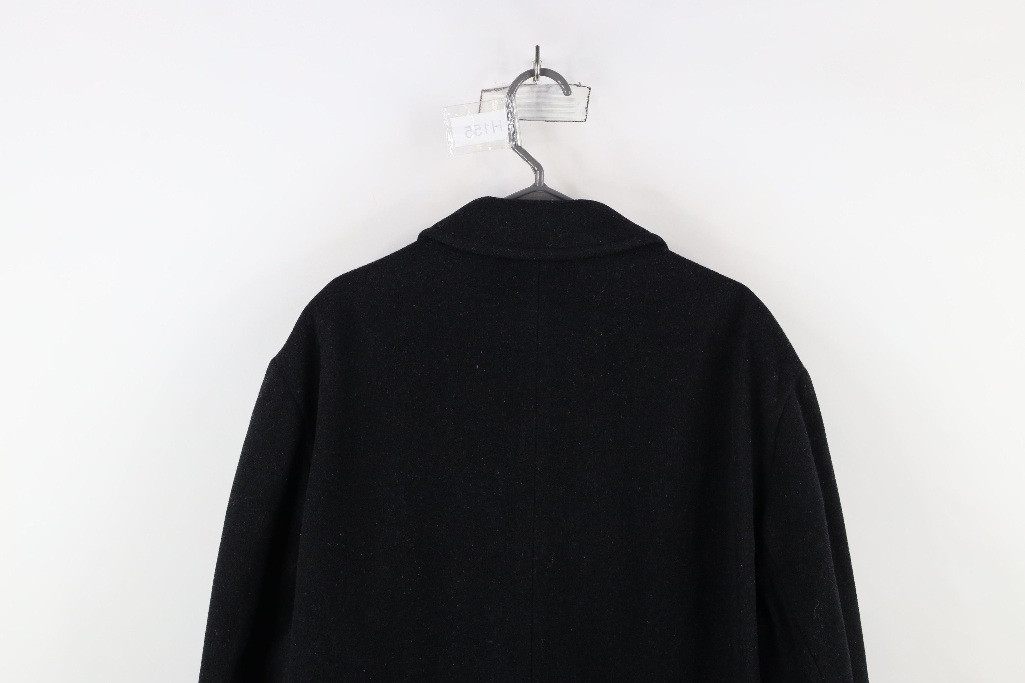 Vintage Vintage 90s Streetwear Heavy Button Overcoat Jacket Black Size US XXL / EU 58 / 5 - 14 Thumbnail