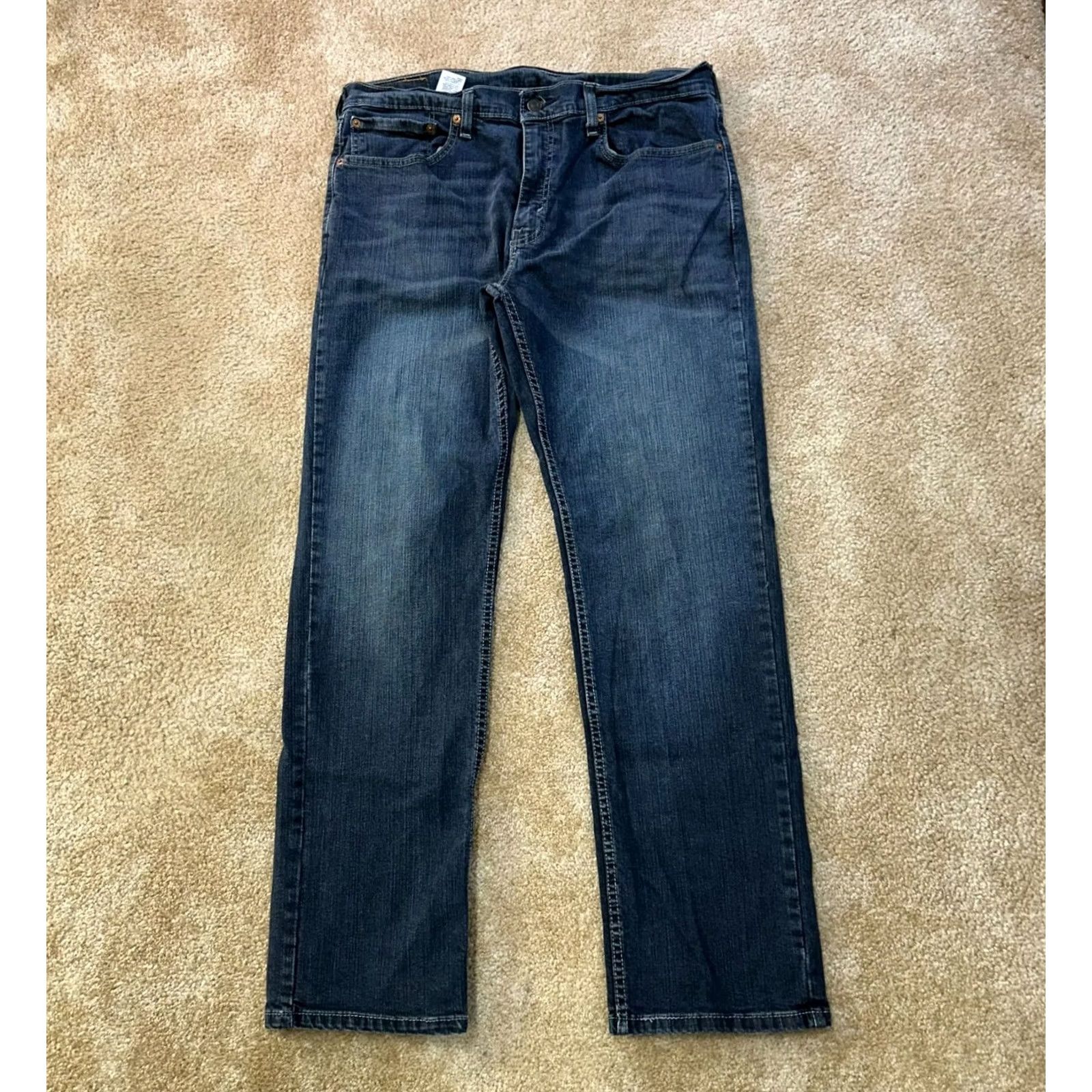 Levi's Levi's 559 Relaxed Straight Leg Jeans Men 34x32 Blue Denim Pants Size US 34 / EU 50 - 2 Thumbnail