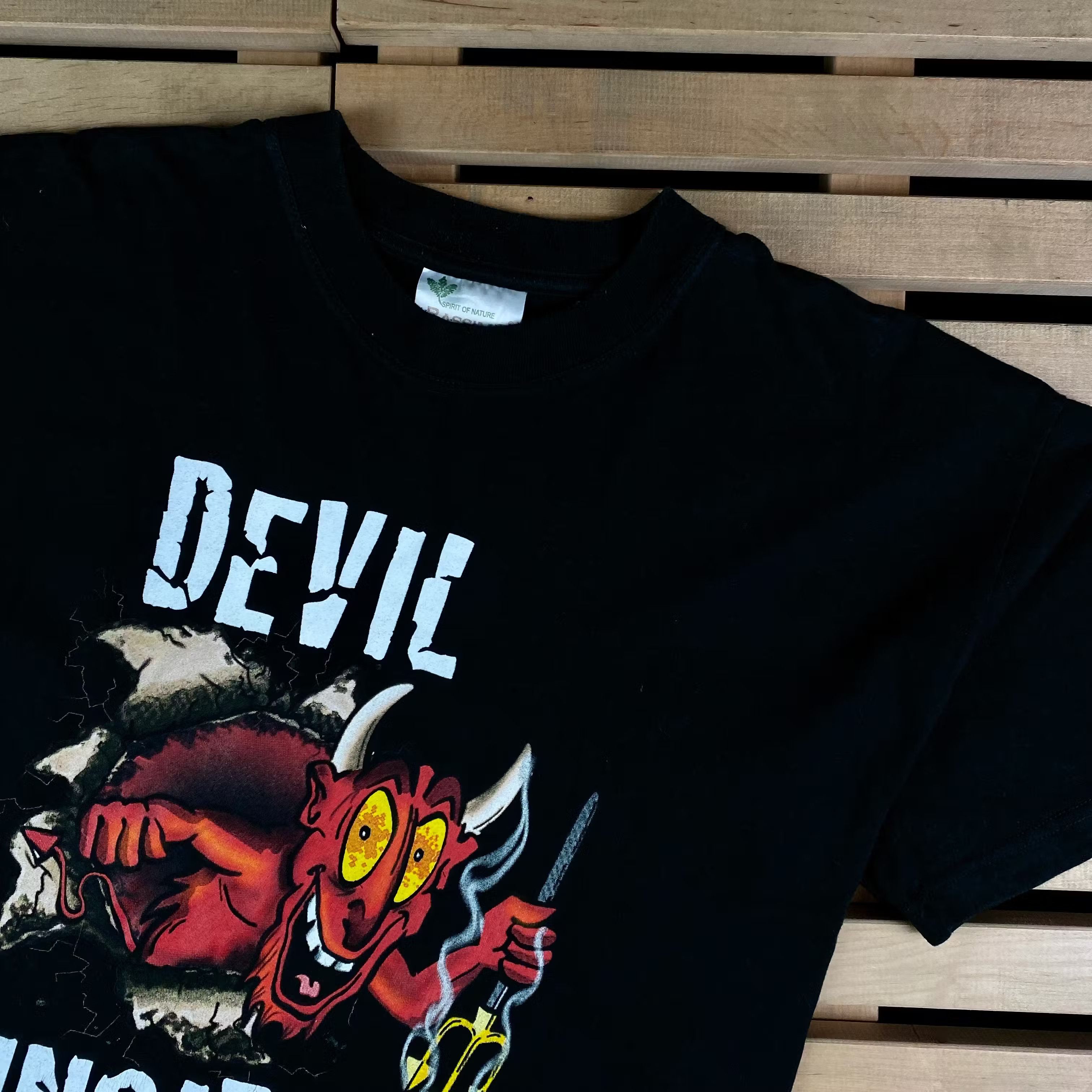 Band Tees × Vintage Mens Vintage T Shirt Devil Inside Size XL Size US XL / EU 56 / 4 - 2 Thumbnail