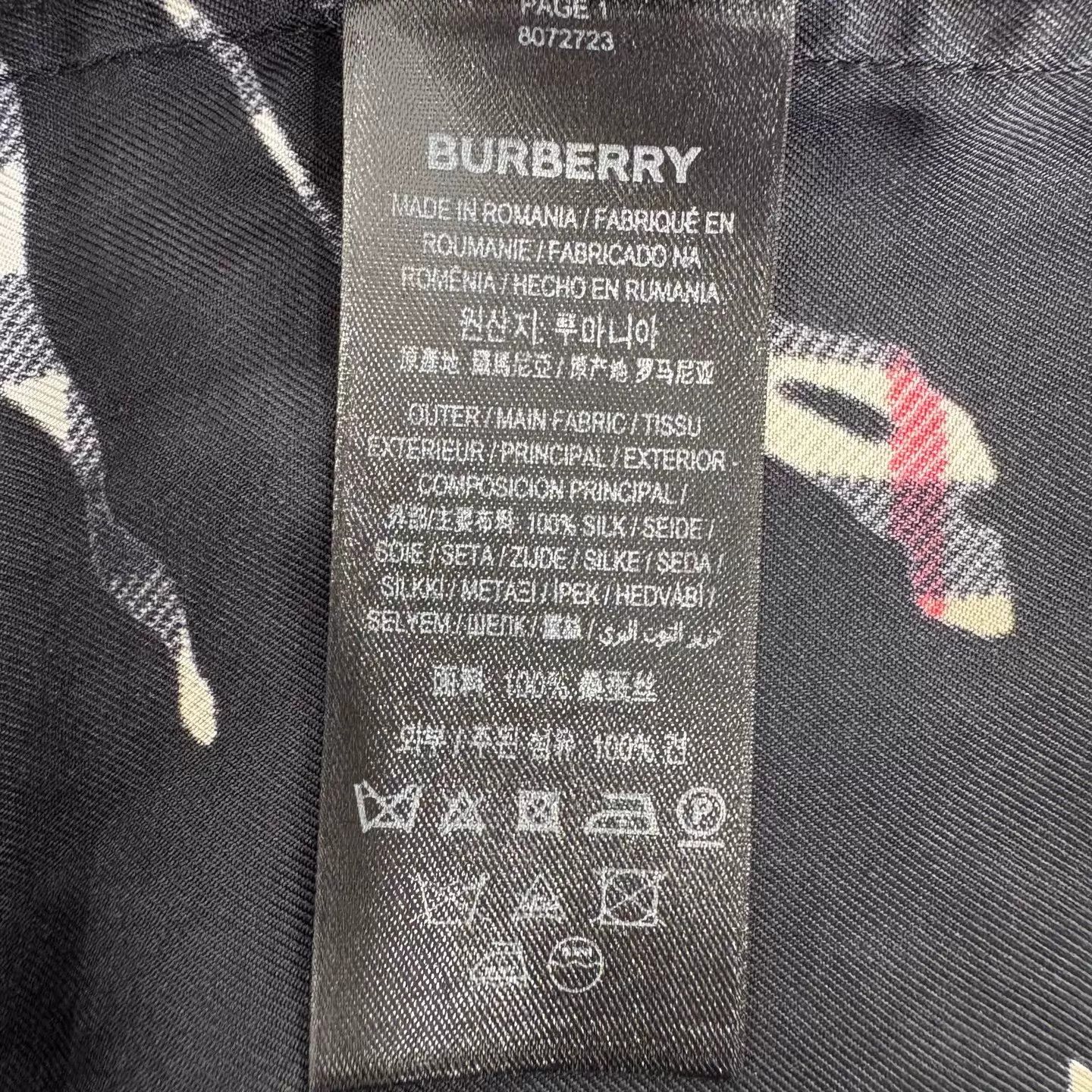 Burberry Burberry Horseferry Check silk short men's black XS Size US XS / EU 42 / 0 - 5 Thumbnail
