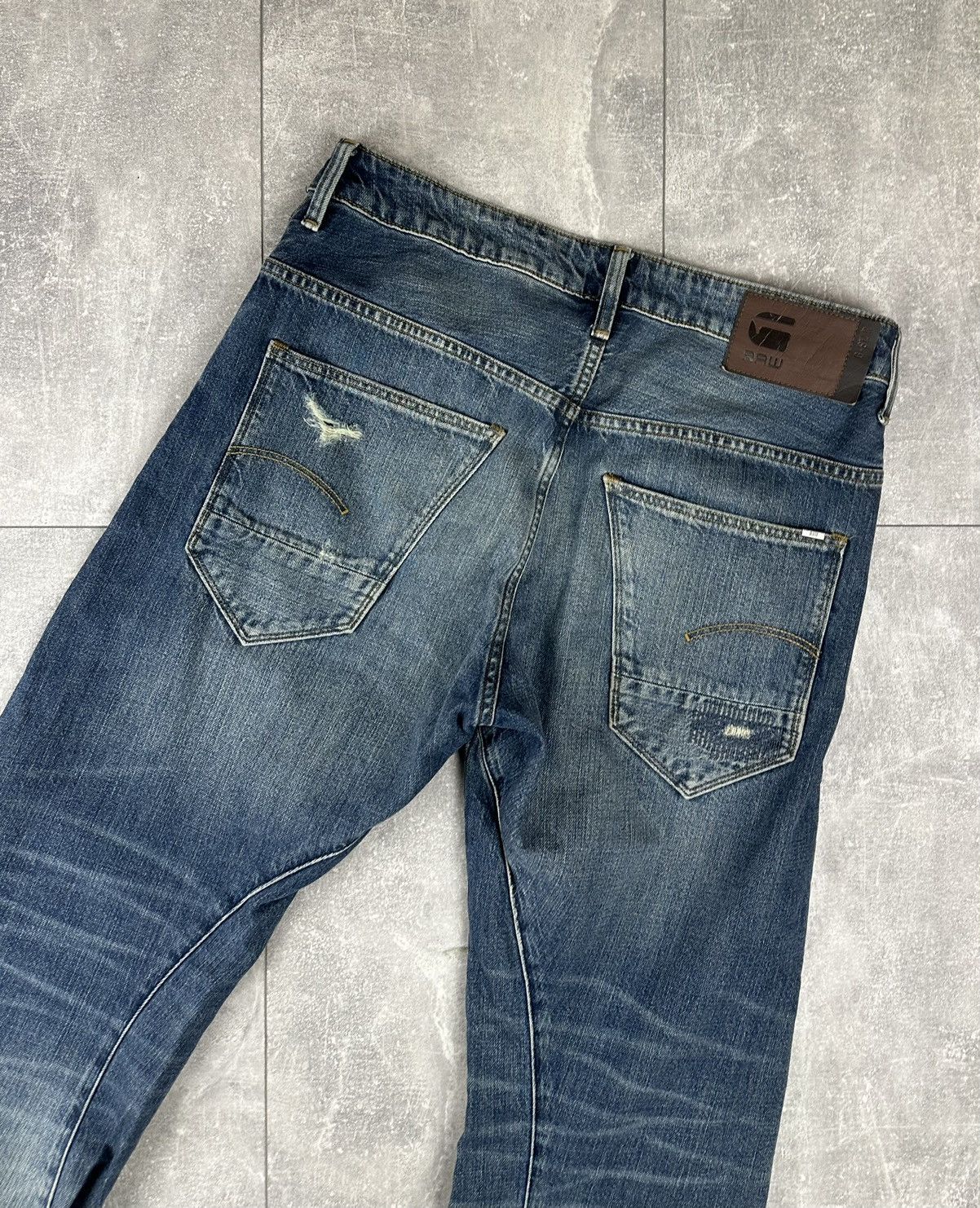 G-Star G-Star Raw 3D Relaxed Tapered Denim Jeans Pants Size US 30 / EU 46 - 20 Thumbnail