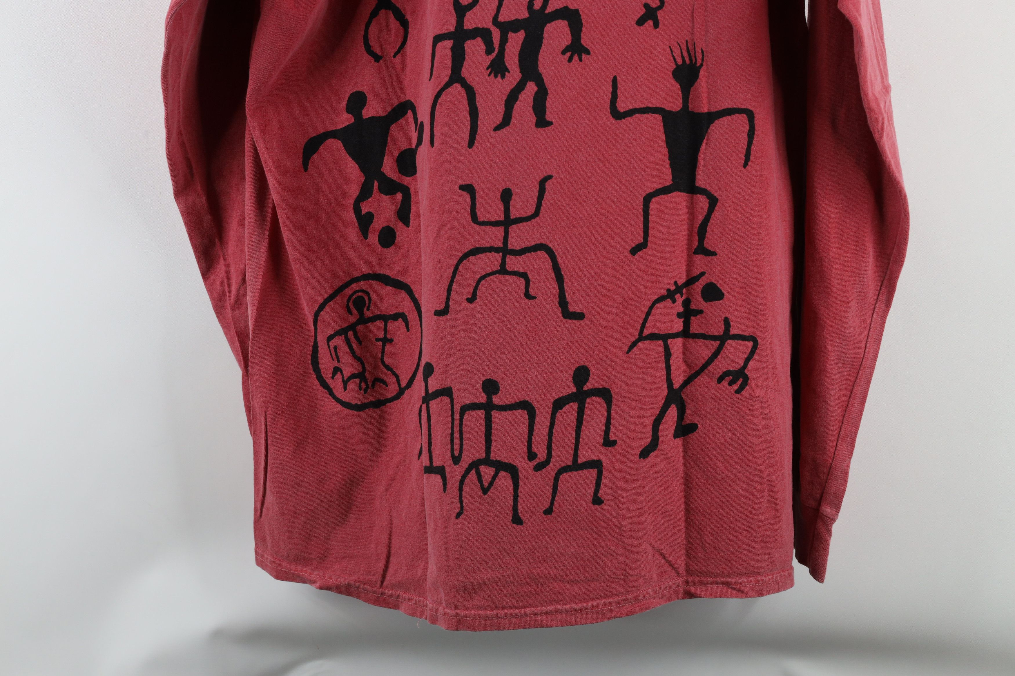 Vintage Vintage 90s Streetwear Rock Cave Art Long Sleeve T-Shirt Size US M / EU 48-50 / 2 - 12 Thumbnail