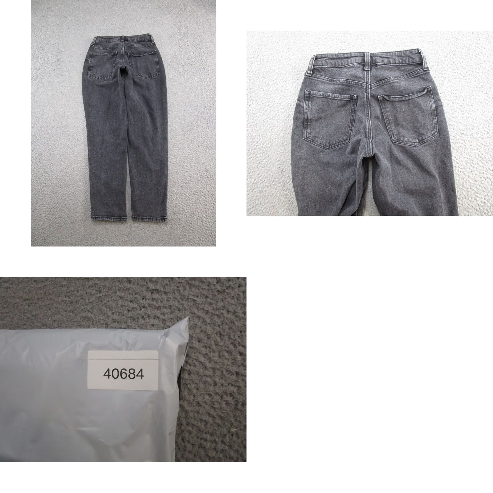 Old Navy Old Navy OG Curvy High Rise Straight Leg Black Denim Jeans Size 2 Distressed Size 26" / US 2 / IT 38 - 9 Thumbnail