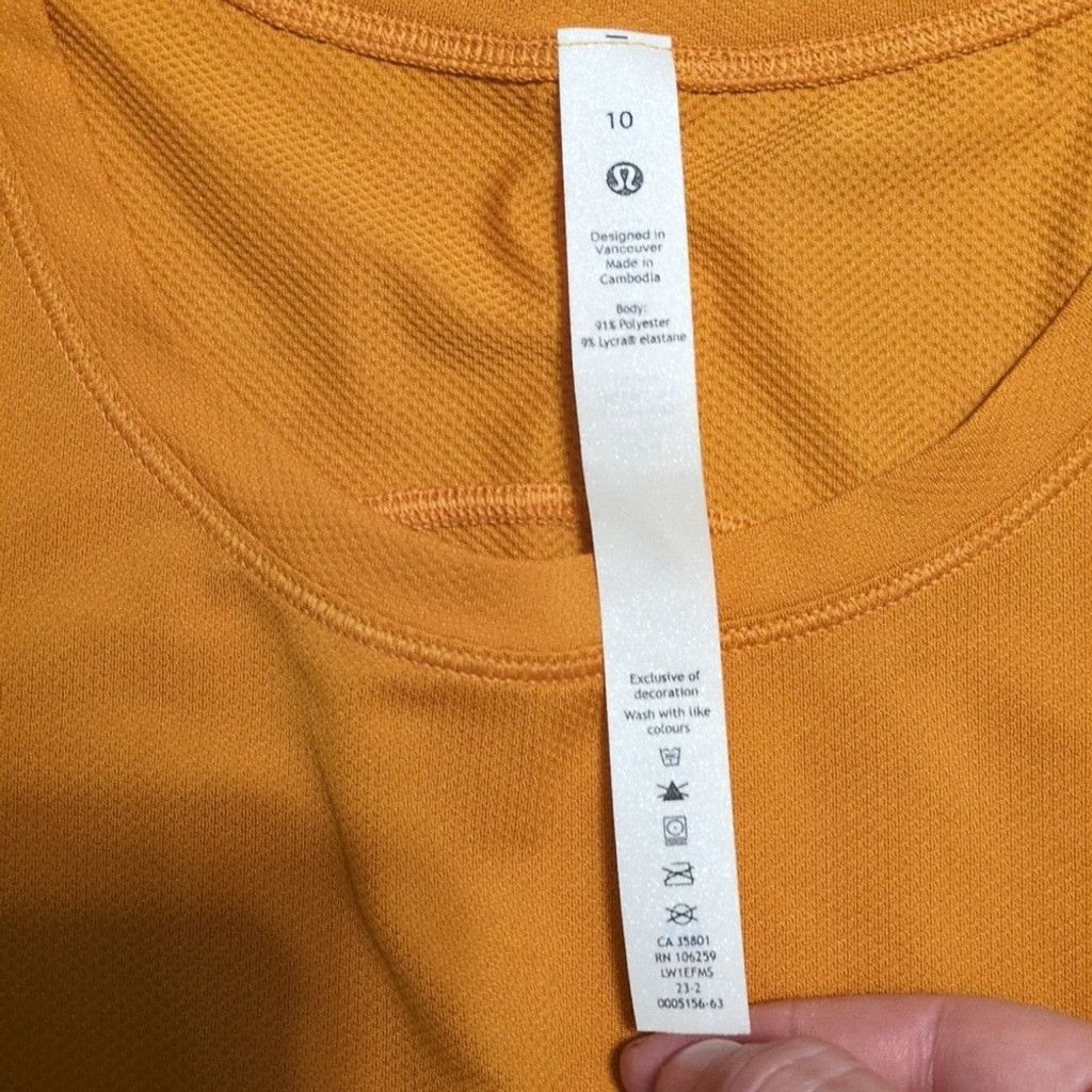 Lululemon Lululemon Orange Tank Size 10 Size L / US 10 / IT 46 - 3 Thumbnail