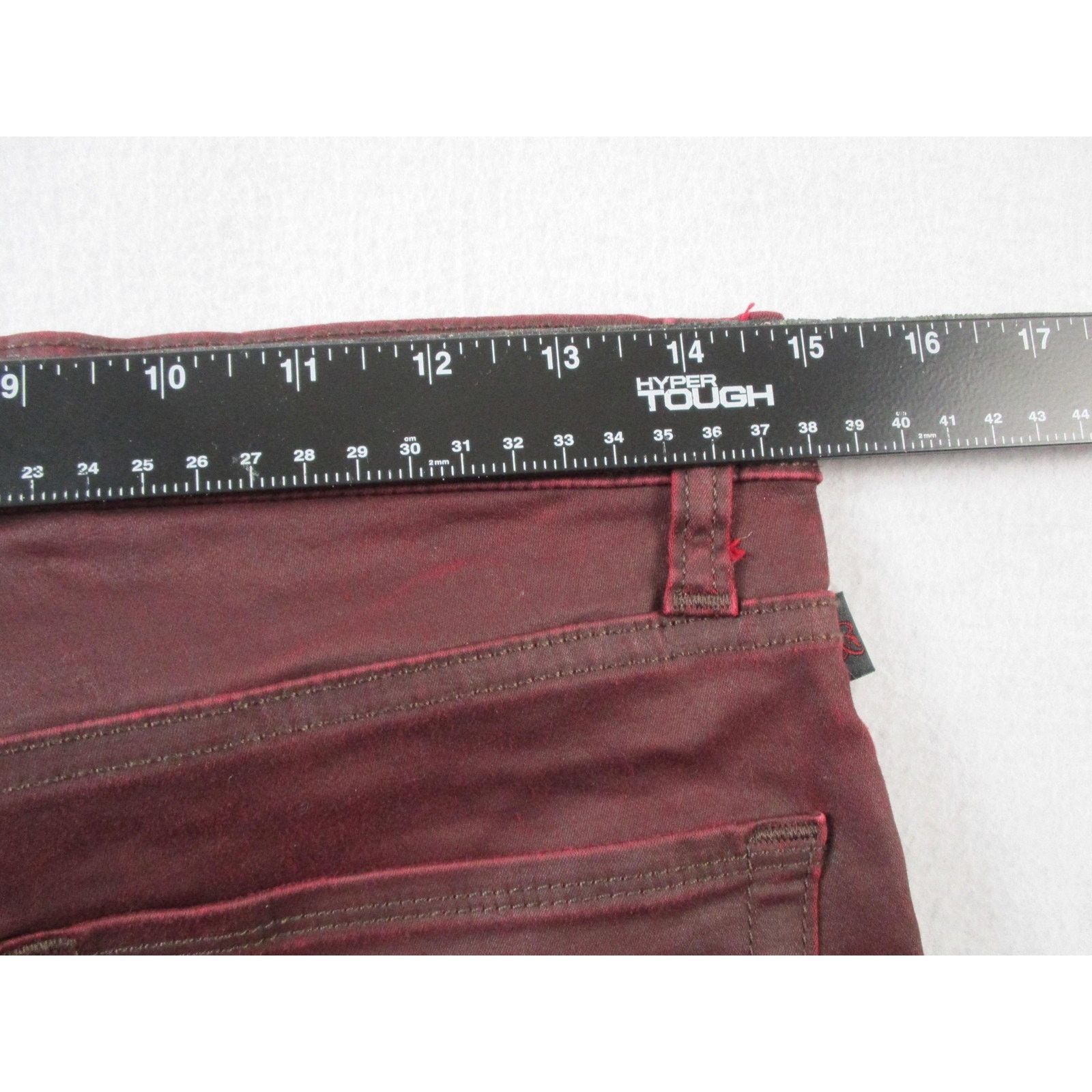 Rock & Republic Rock & Republic Jeans Womens 31 Dark Red Skinny Slim Coated Size 31" - 12 Thumbnail