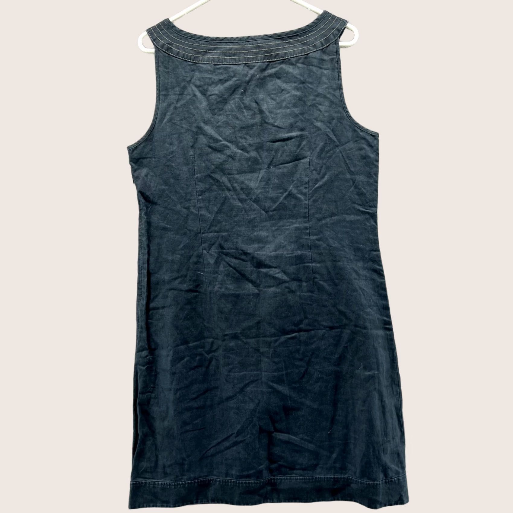 Boden Boden Dress Women 10L Black Sleeveless Linen Keyhold Front Preppy Pencil Dress Shift Casual Party/Cocktail Travel Size L / US 10 / IT 46 - 1 Thumbnail