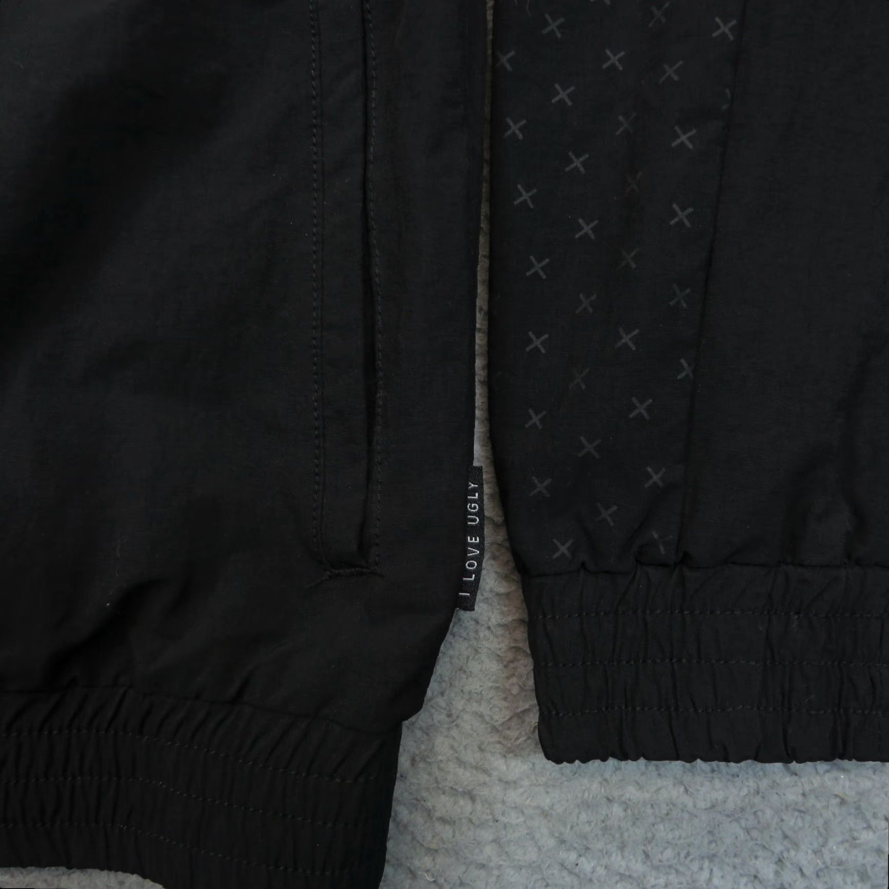 I Love Ugly I Love Ugly Jacket Mens Medium Black Full Zip Windbreaker Streetwear Track Jacket Size US M / EU 48-50 / 2 - 5 Thumbnail