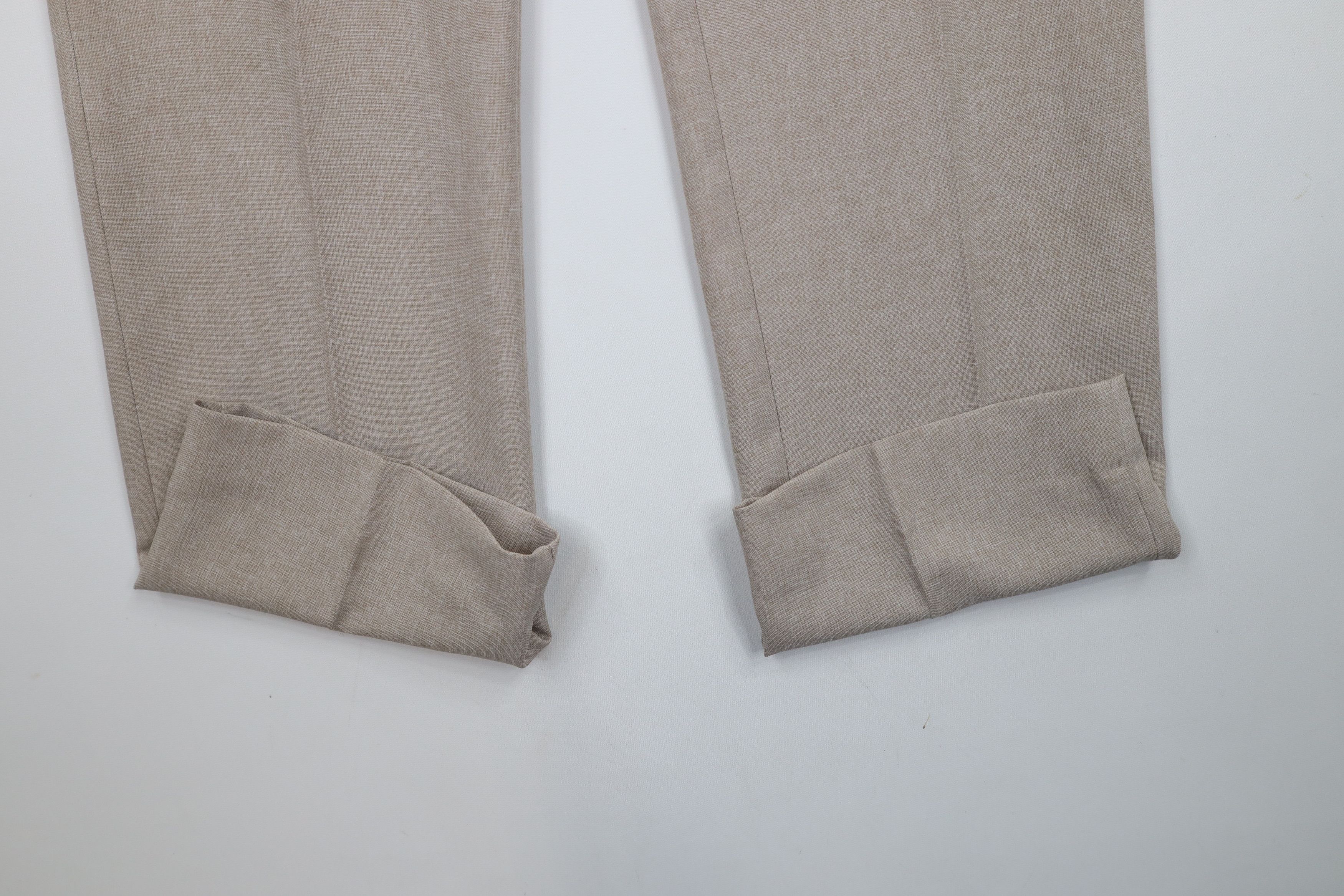 Vintage Vintage 70s Streetwear Wide Leg Chino Pants Oatmeal Brown Size US 30 / EU 46 - 5 Thumbnail