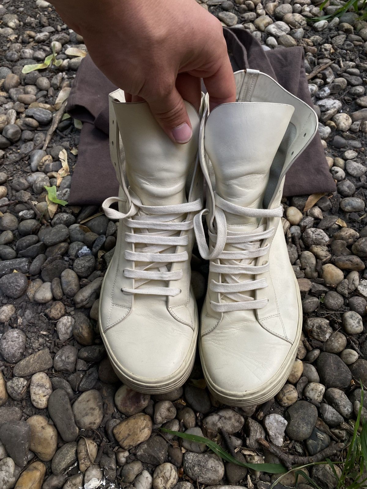 Rick Owens Vintage Rick Owens Mastadon Leather Sneakers Size US 8 / EU 41 - 2 Thumbnail