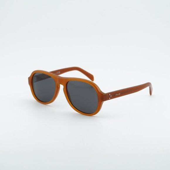 Celine Celine CL40298I 45A CELINE 3 DOTS Sunglasses Brown Aviator Size ONE SIZE - 1 Thumbnail