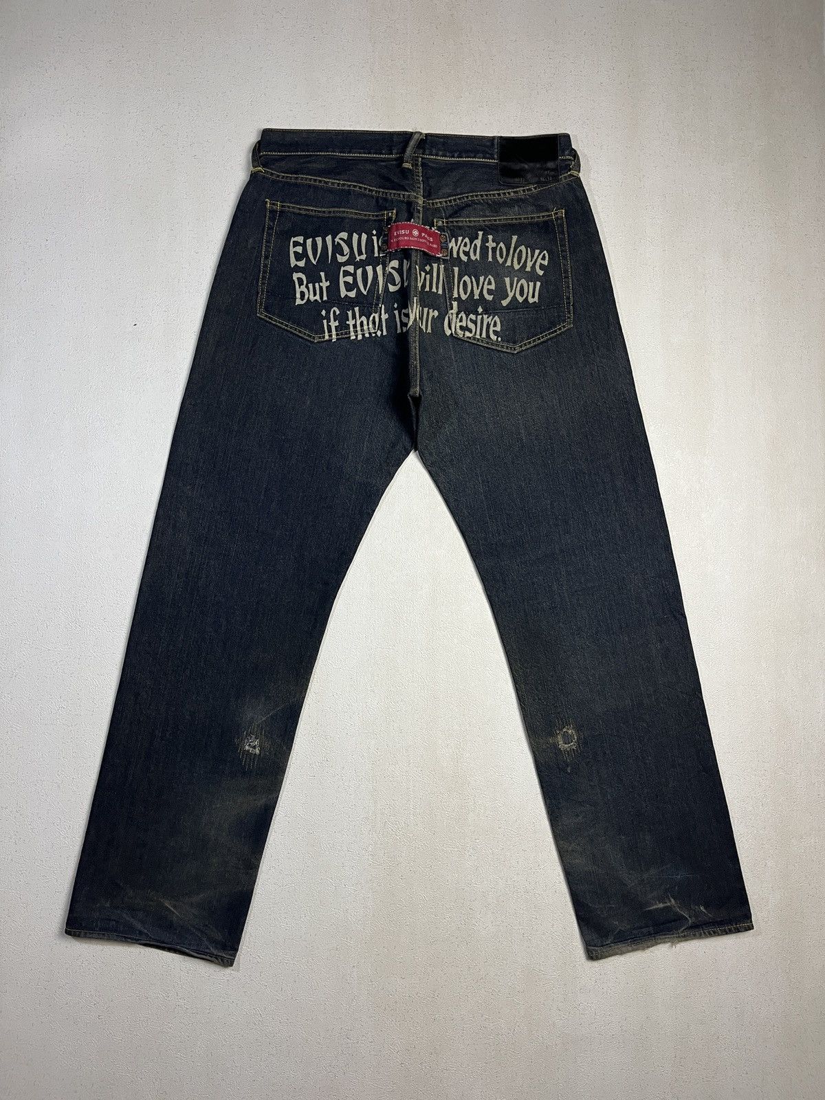 Evisu Rare Evisu Yamane Paris Distressed Selvedge Jeans Size US 36 / EU 52 - 1 Thumbnail