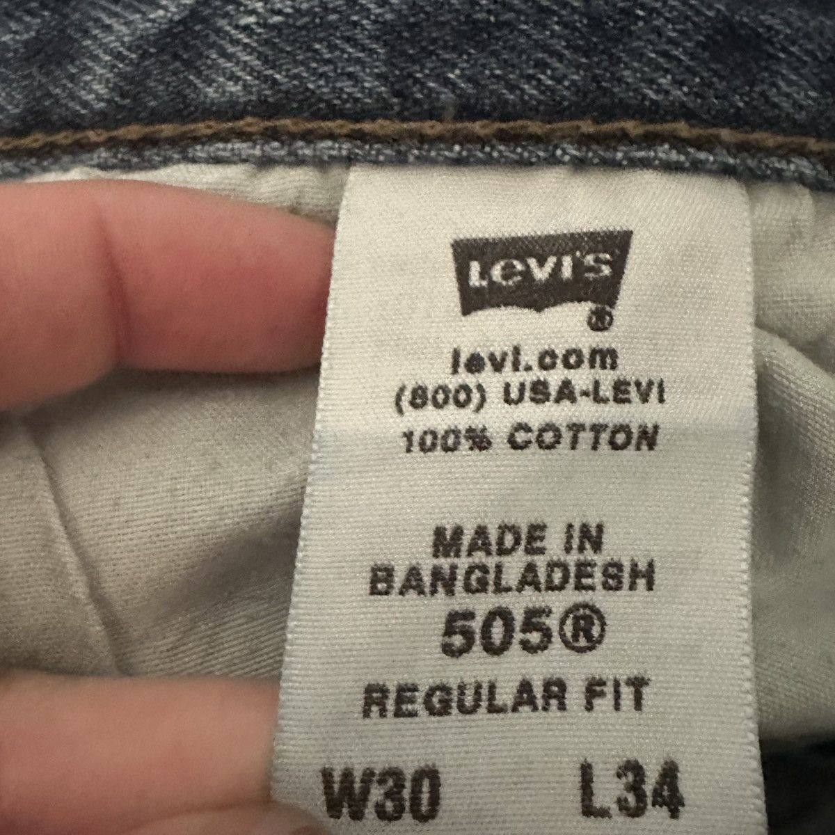 Levi's Vintage Y2K Levi’s 505 Regular Fit Cuttoff Jeans Medium Wash Size US 30 / EU 46 - 7 Thumbnail