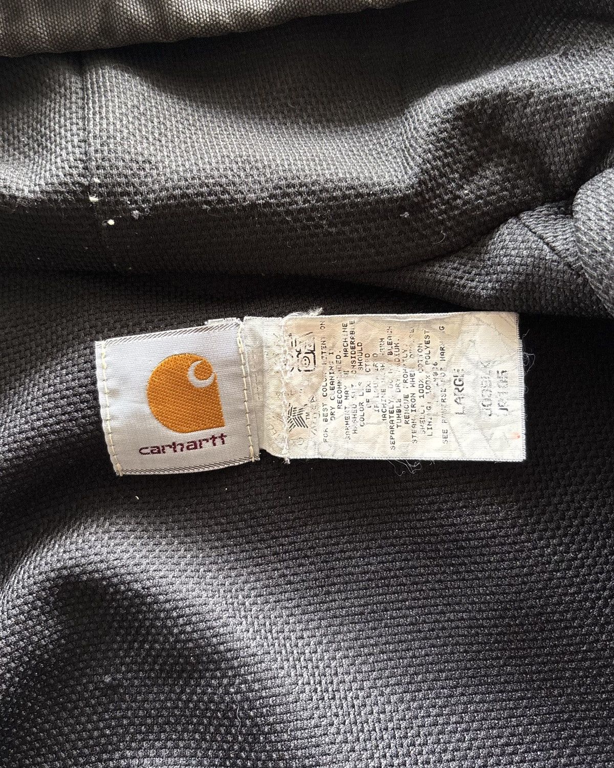 Carhartt 90s J03BLK Carhartt Active Faded Black Jacket Size US L / EU 52-54 / 3 - 6 Thumbnail