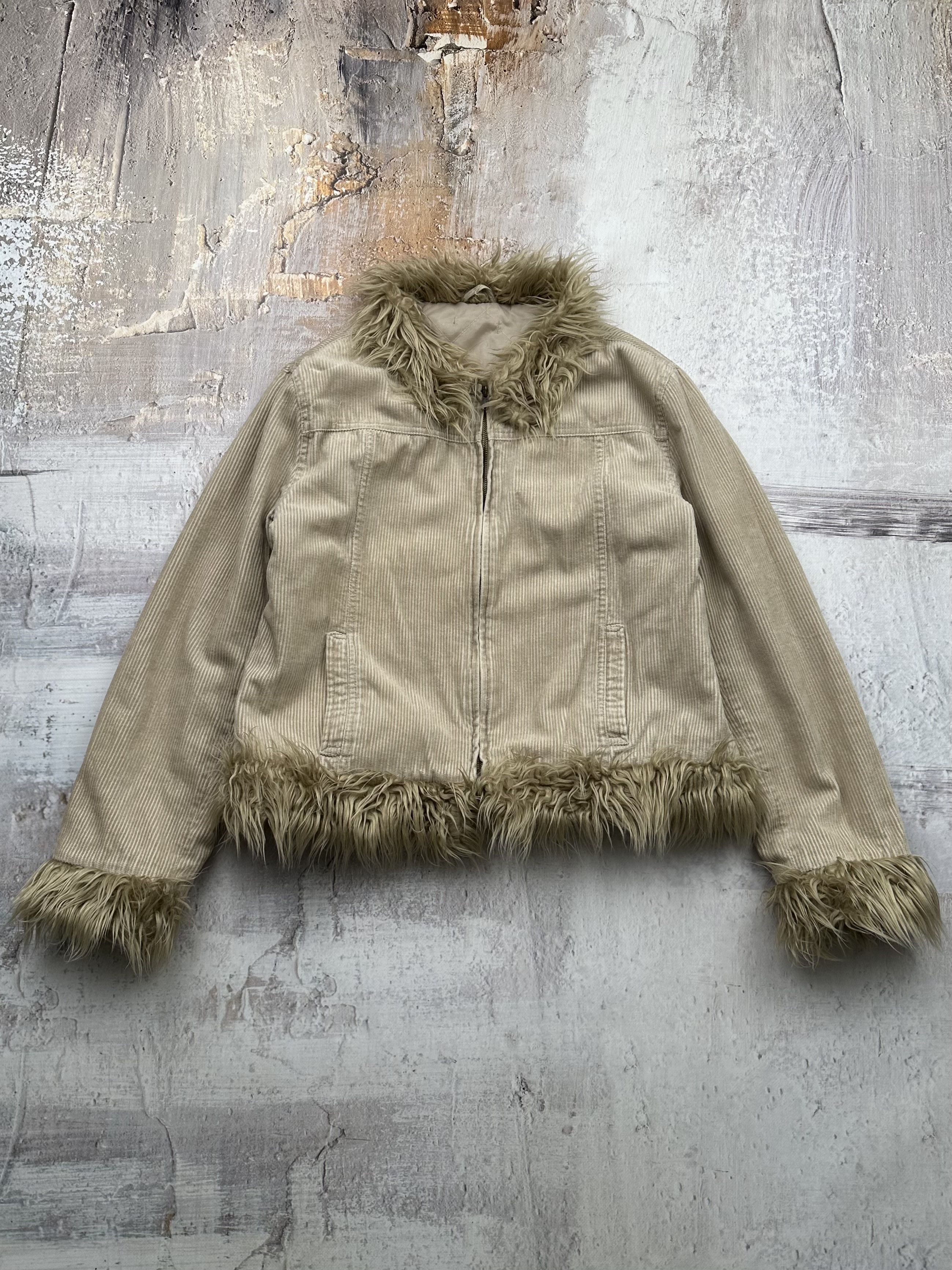 Japanese Brand Vintage Corduroyfaux Fur Jacket Grailed 4056