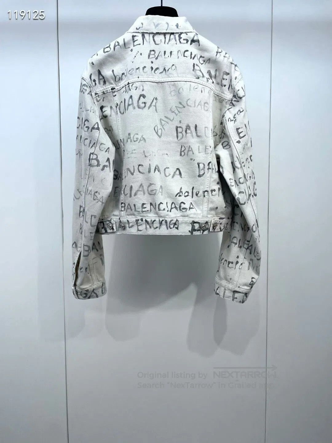 Balenciaga balenciaga graffiti print denim jacket. Size US XS / EU 42 / 0 - 2 Thumbnail