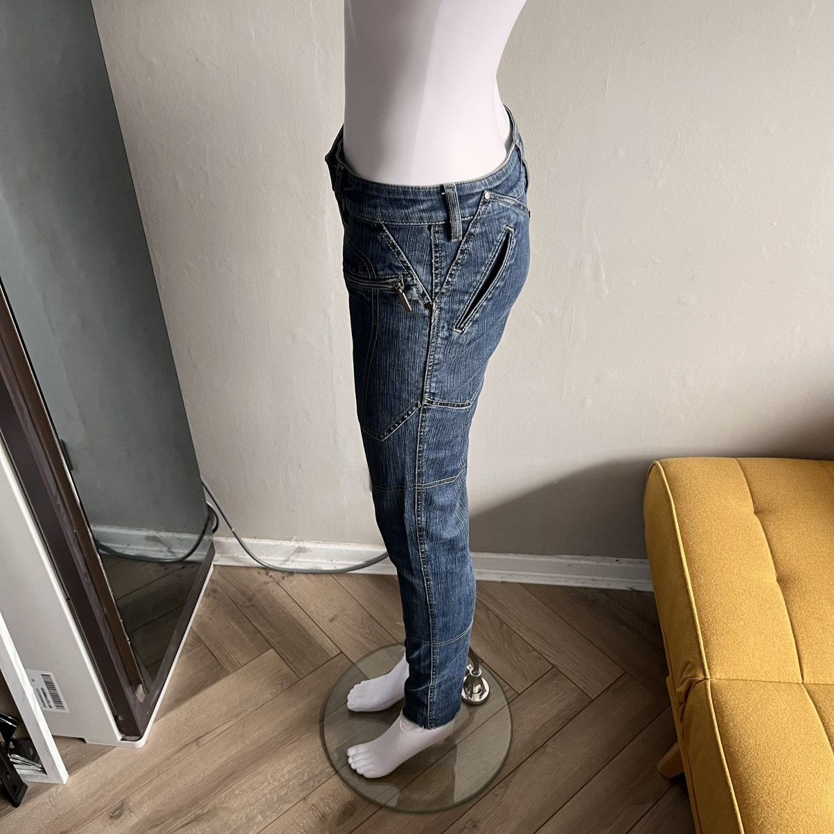 Stella McCartney Stella McCartney Pre SS06 Archive Biker Denim Jeans Size 27" / US 4 / IT 40 - 8 Thumbnail