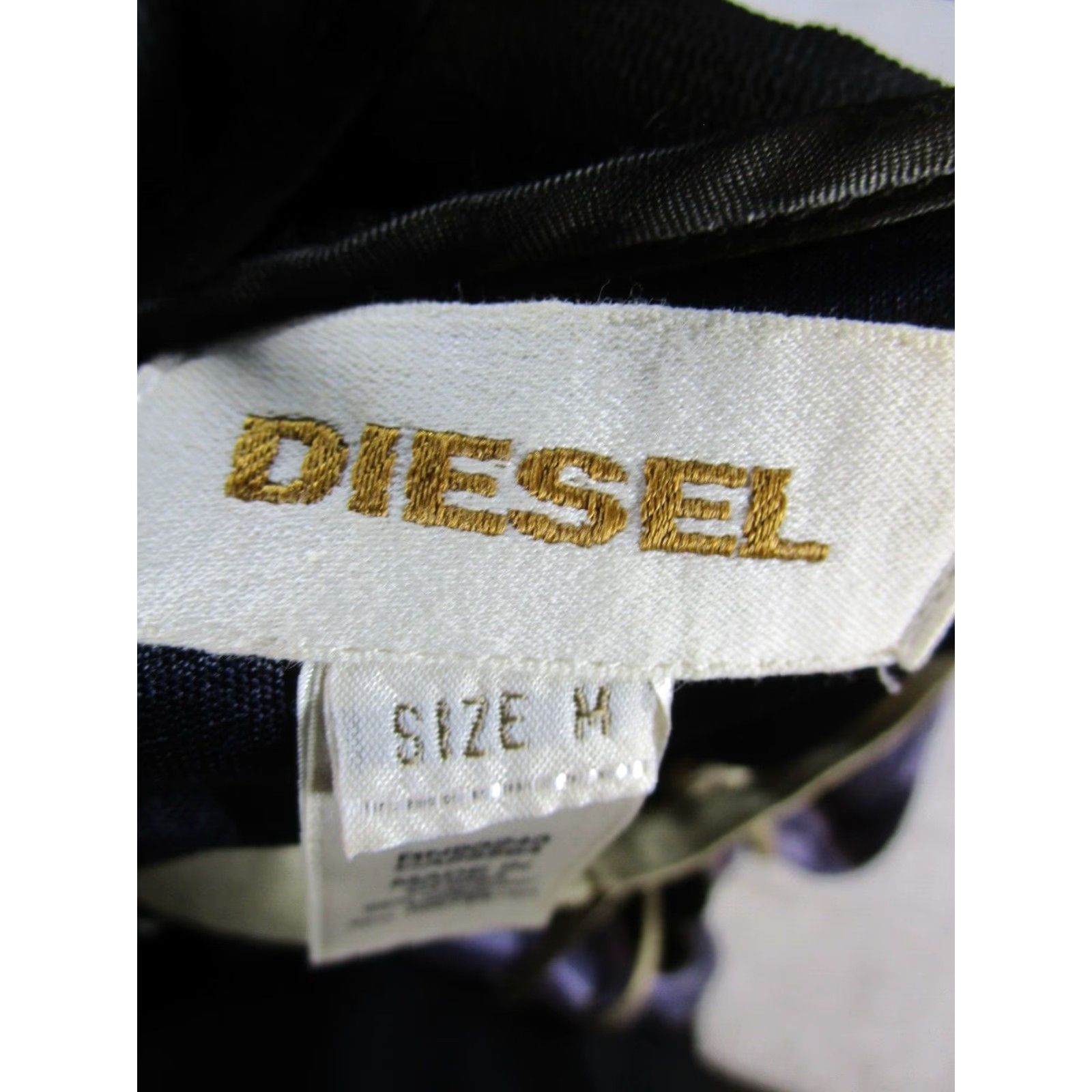 Vintage Diesal Dress Womens M Purple Satin Wrap Halter Knee Length Viscose Blouson A-Line Sheath Shift Size M / US 6-8 / IT 42-44 - 3 Thumbnail