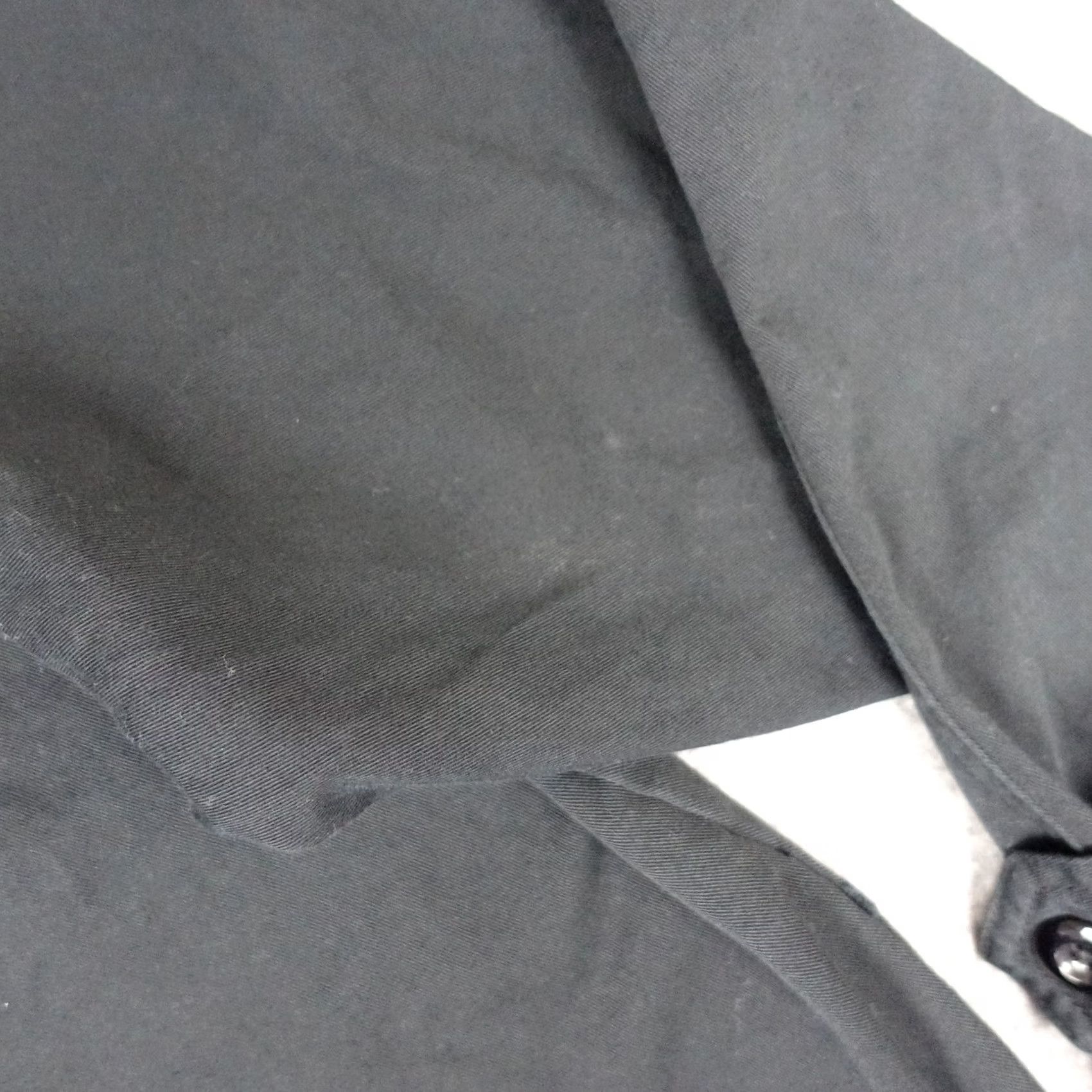 Denim & Co. VINTAGE Denim & Co Coat Womens 1X Black Trench Double Breasted Epaulettes Plus Coat Size XL / US 12-14 / IT 48-50 - 5 Thumbnail