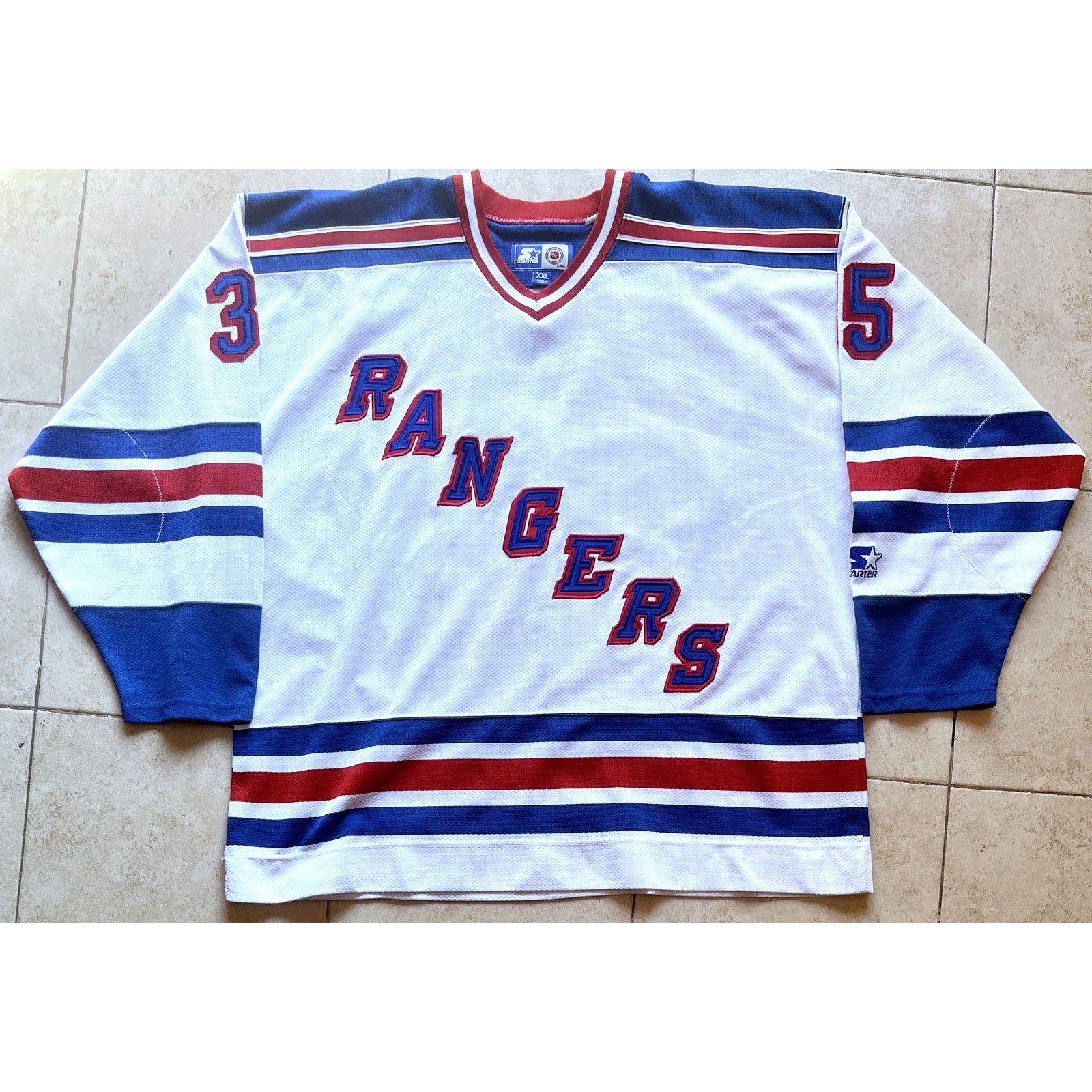 NHL × Starter RICHTER #35 New York Rangers STARTER jersey 2XL NHL vintage Size US XXL / EU 58 / 5 - 2 Thumbnail